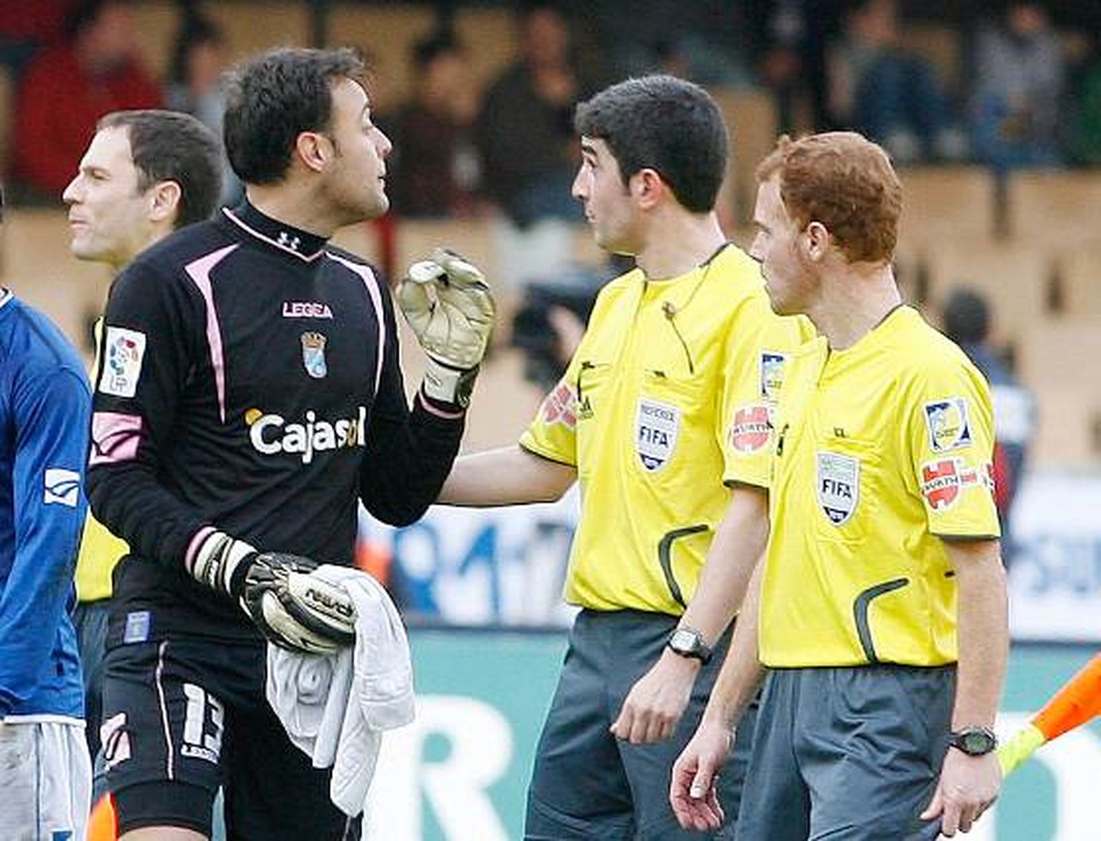Renan comentó después del encuentro que "en la jugada del penalti me hicieron falta antes y por eso protesté"

Foto: Pascual