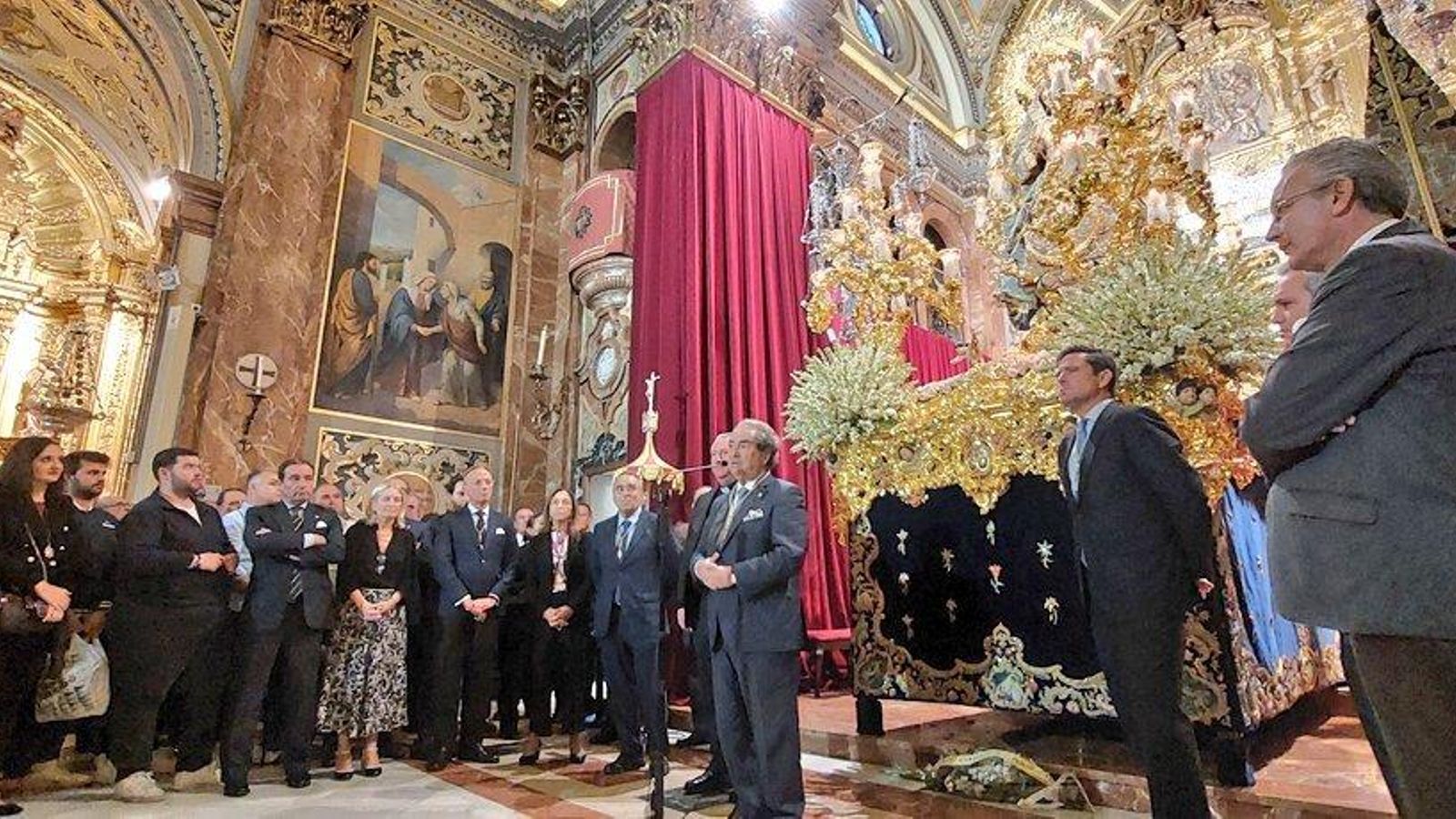 El hermano mayor de la Macarena comunica la suspensión de la procesión de la Virgen del Santo Rosario.