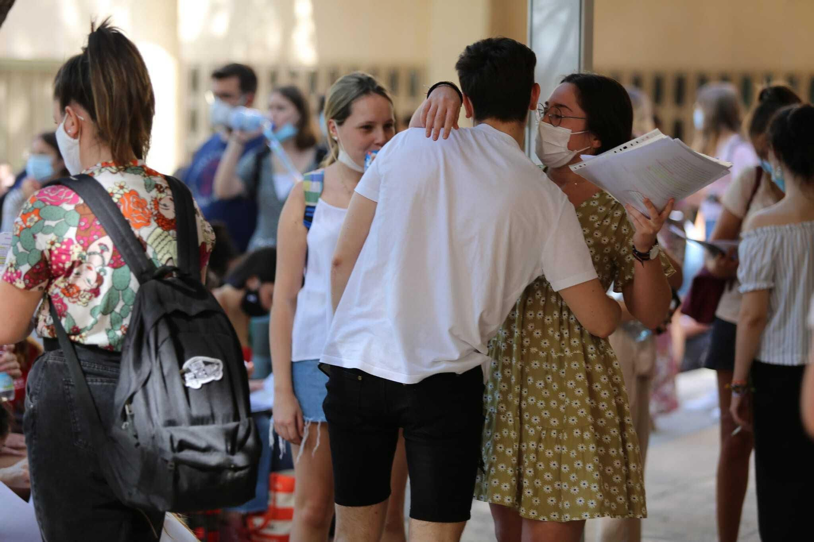 Arranca la Selectividad del coronavirus y las mascarillas en Málaga, en fotos