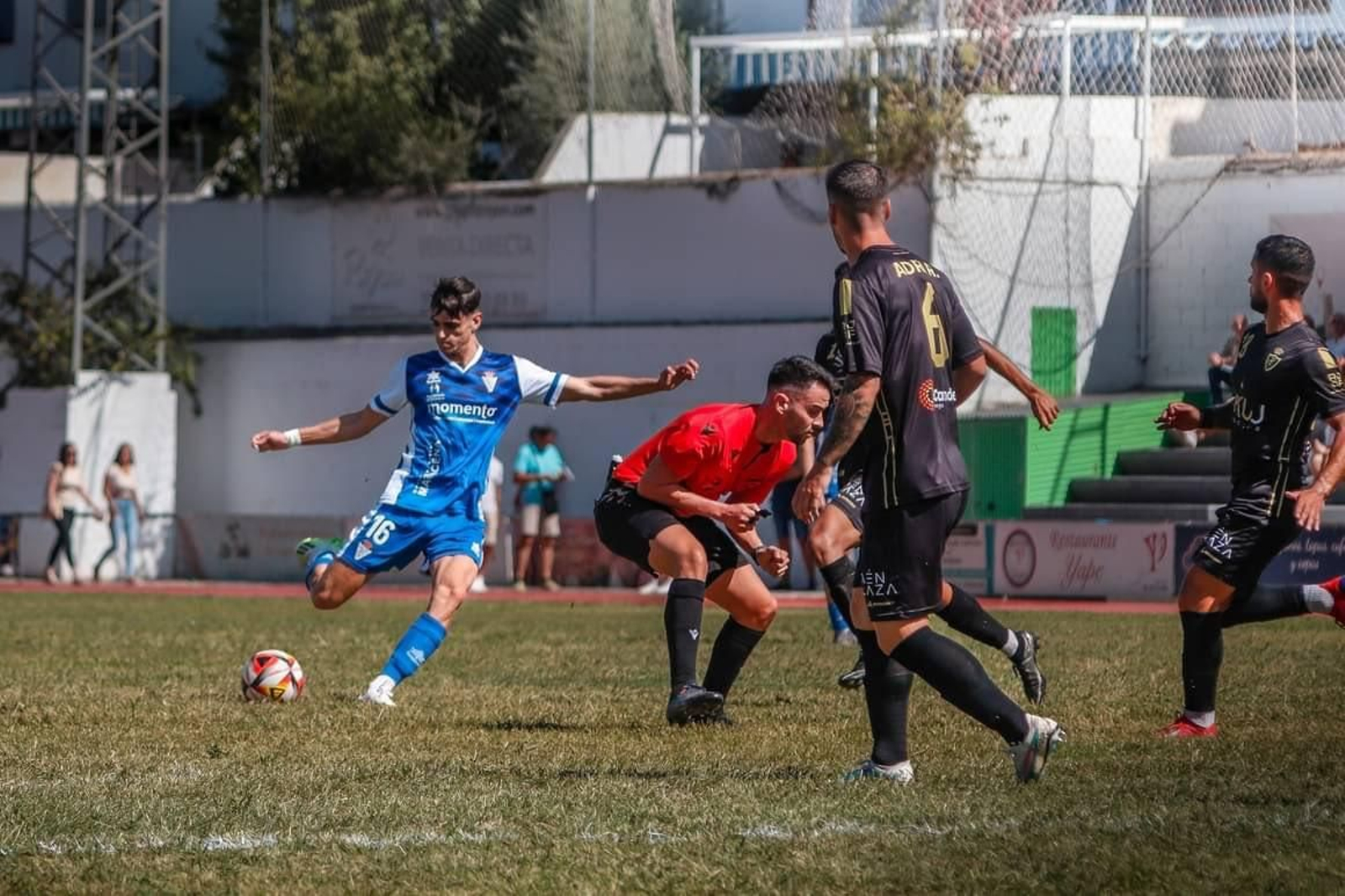 Soma, con la UD Maracena en su enfrentamiento de la primera vuelta contra el Real Jaén.