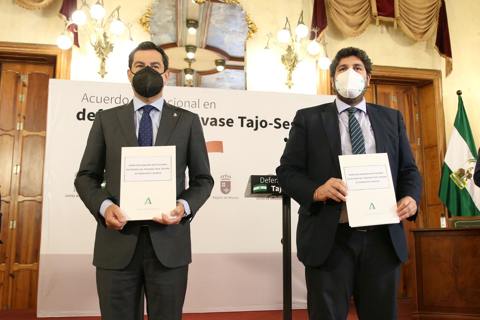 Fotogalería del acuerdo entre Andalucía y Murcia para la defensa del Trasvase Tajo-Segura