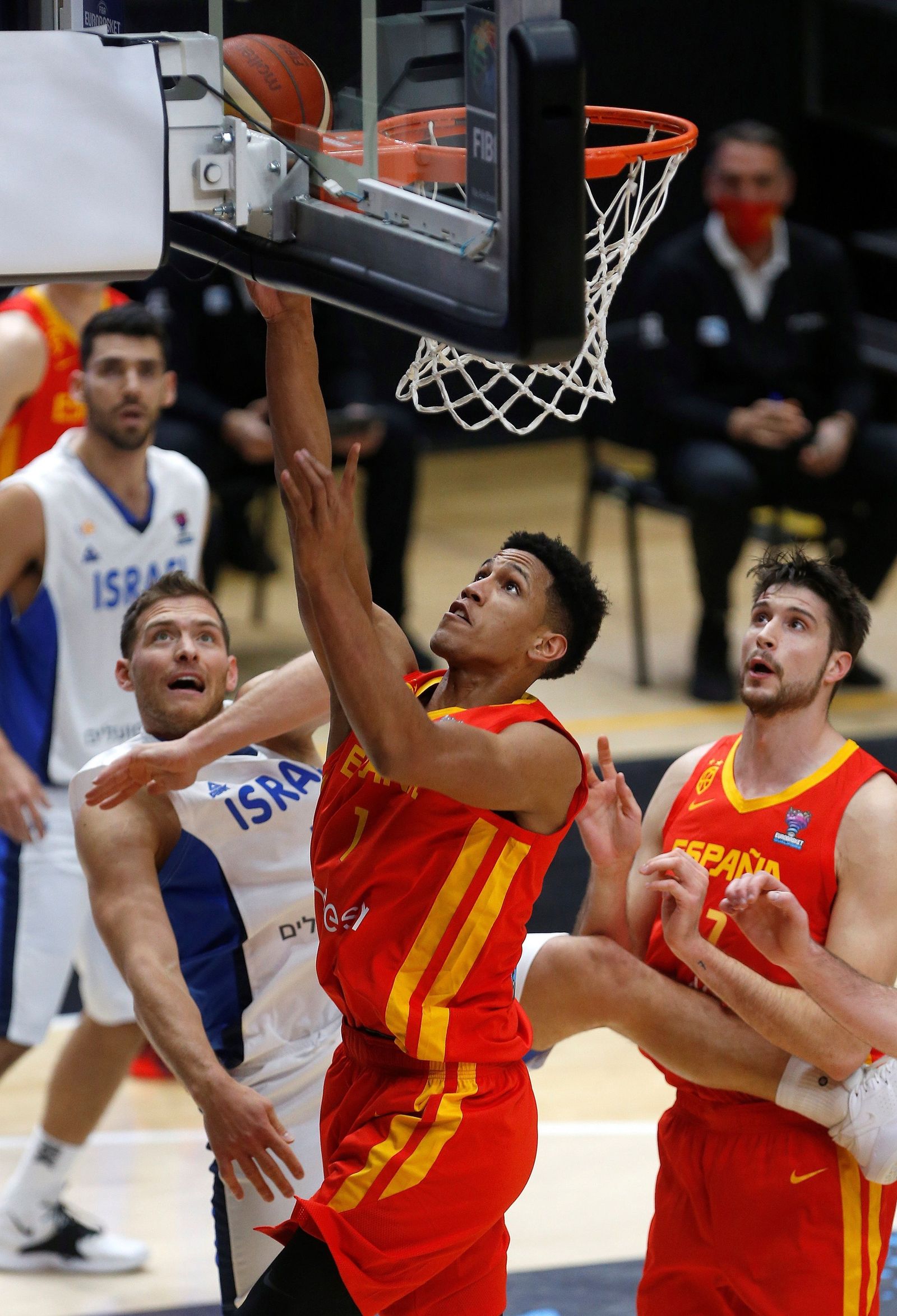 Las fotos de los jugadores del Unicaja en el Israel-España