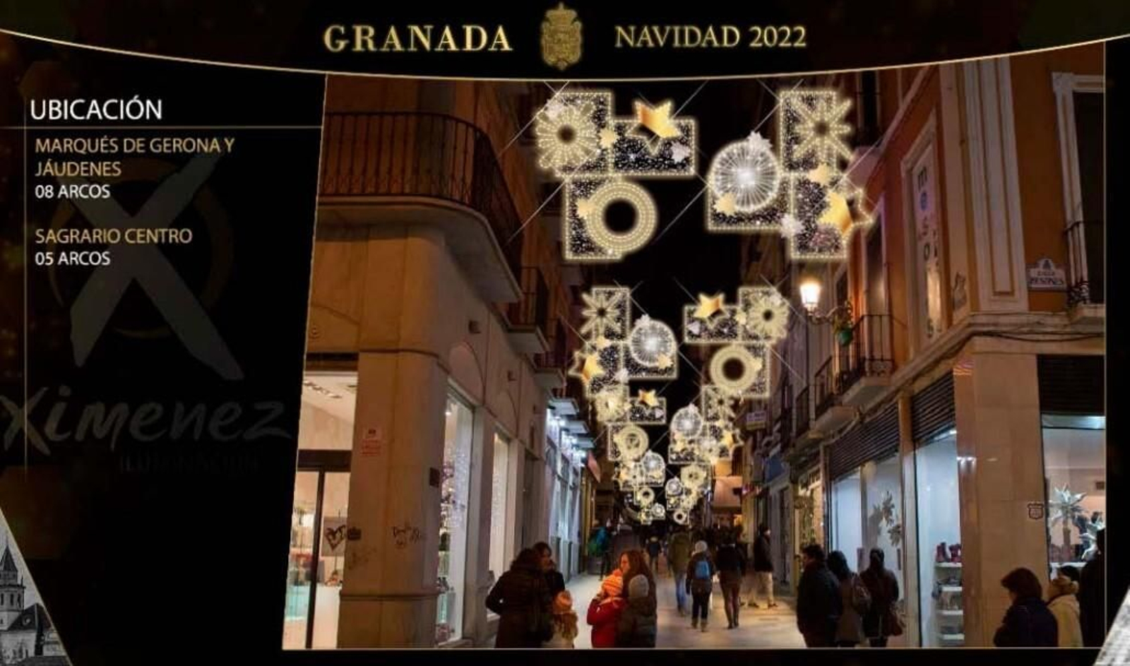 Estas son las luces de Navidad del Centro de Granada, calle por calle