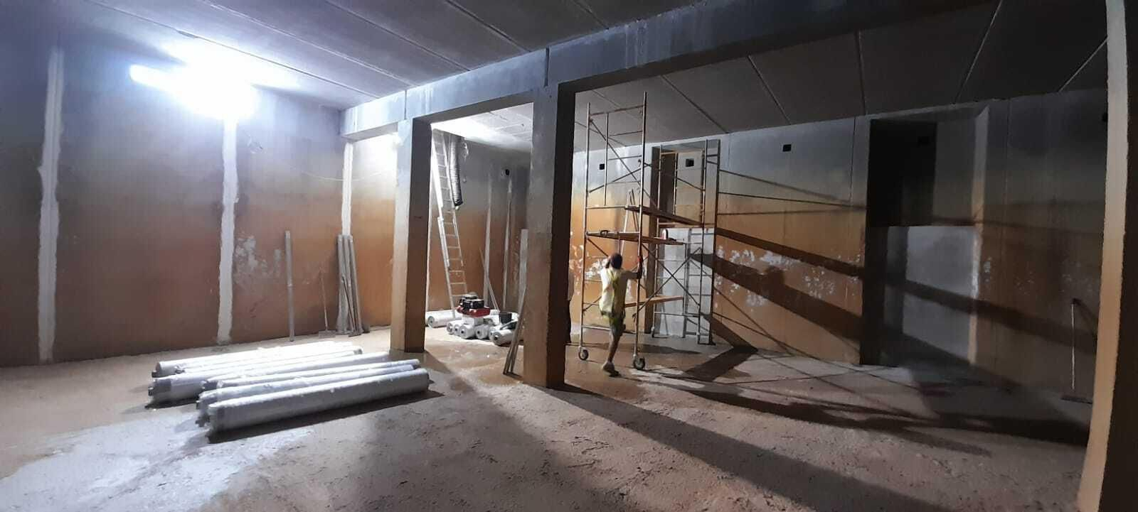 Trabajos de impermeabilización en los depósitos de La Planilla.