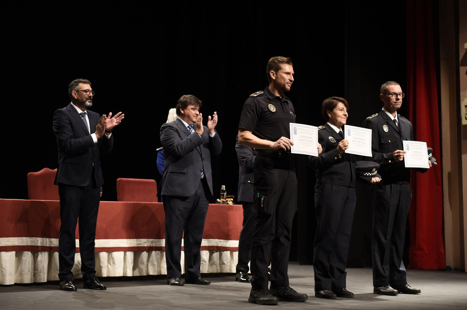 Imágenes del acto del Día de la Policía Local de Huelva