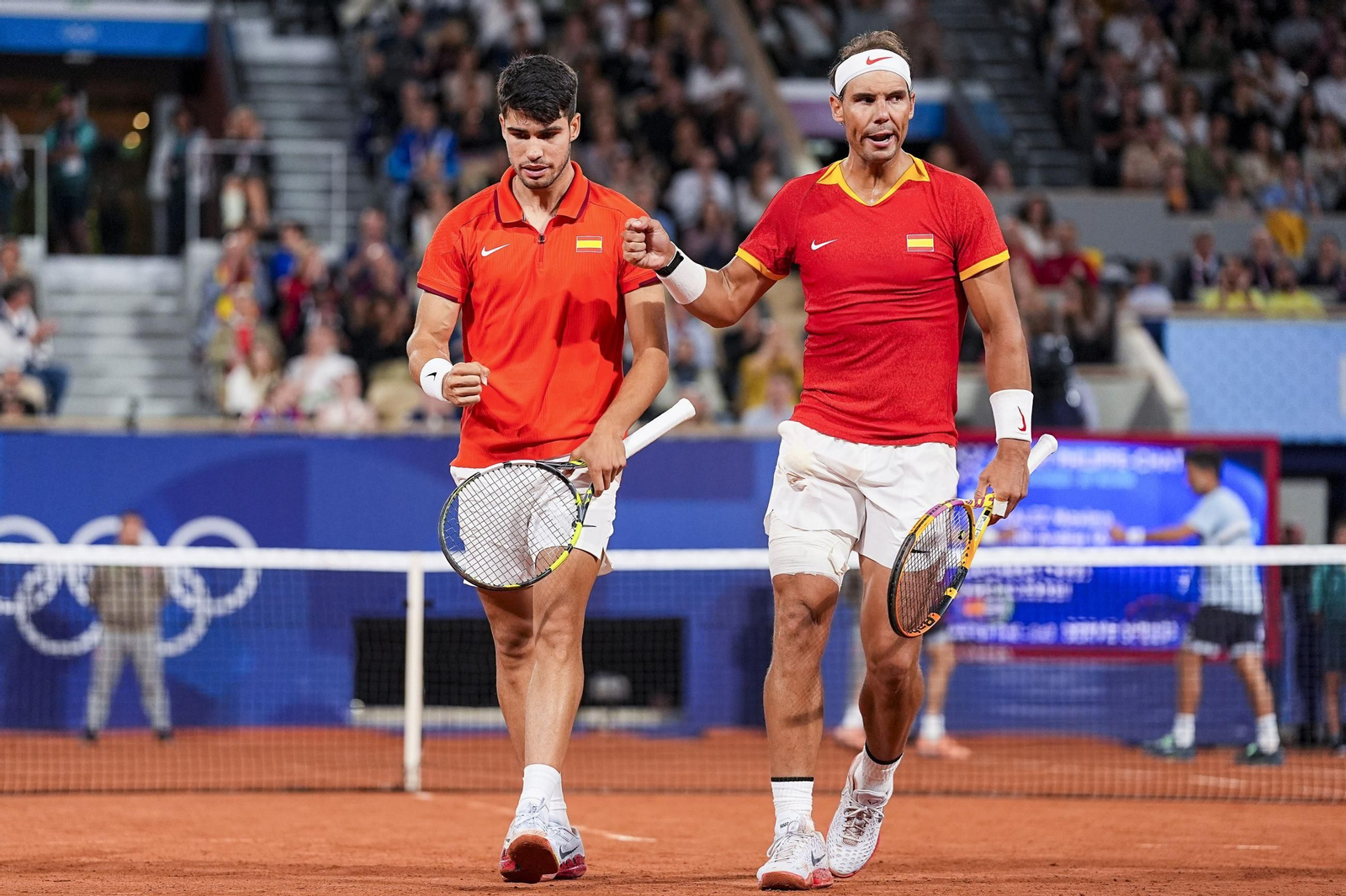 Las mejores fotos del estreno de Alcaraz y Nadal como pareja de dobles en los Juegos Olímpicos de París