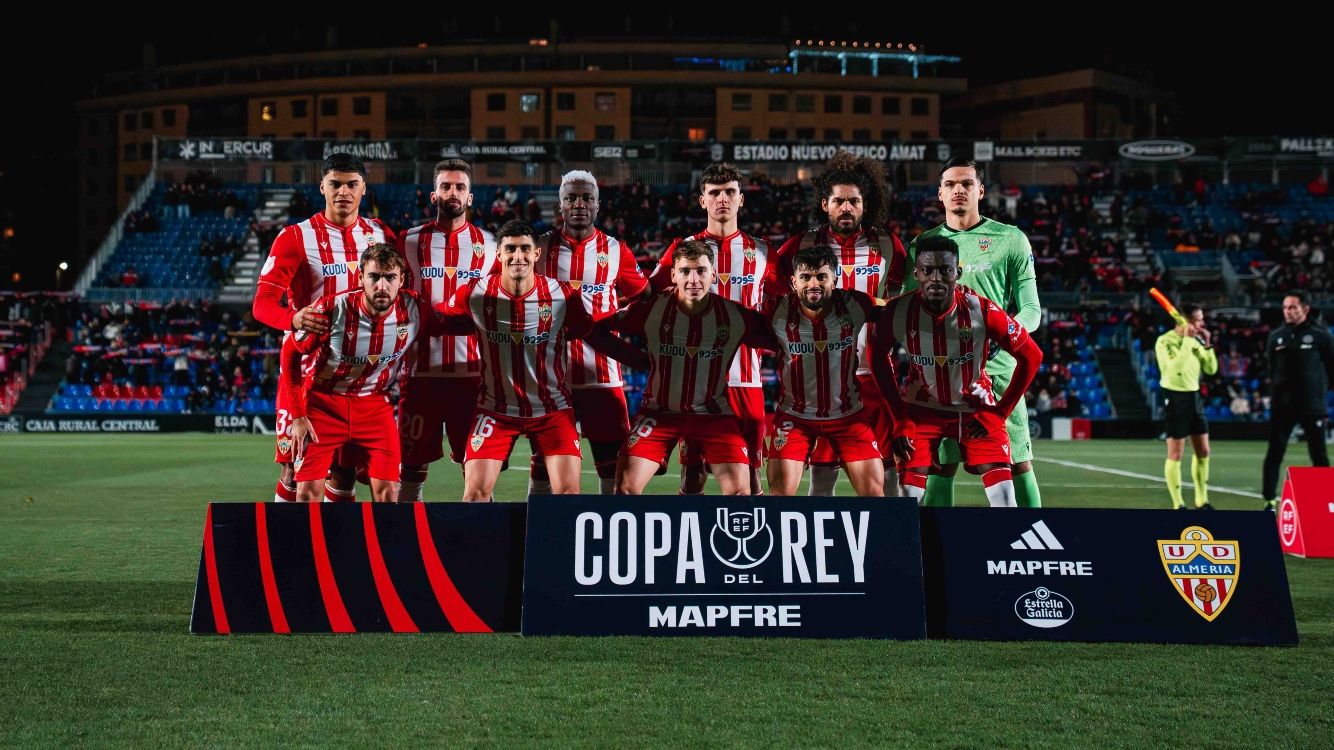 Estos son los nueve posibles rivales para el estreno del Almería en la Copa del Rey