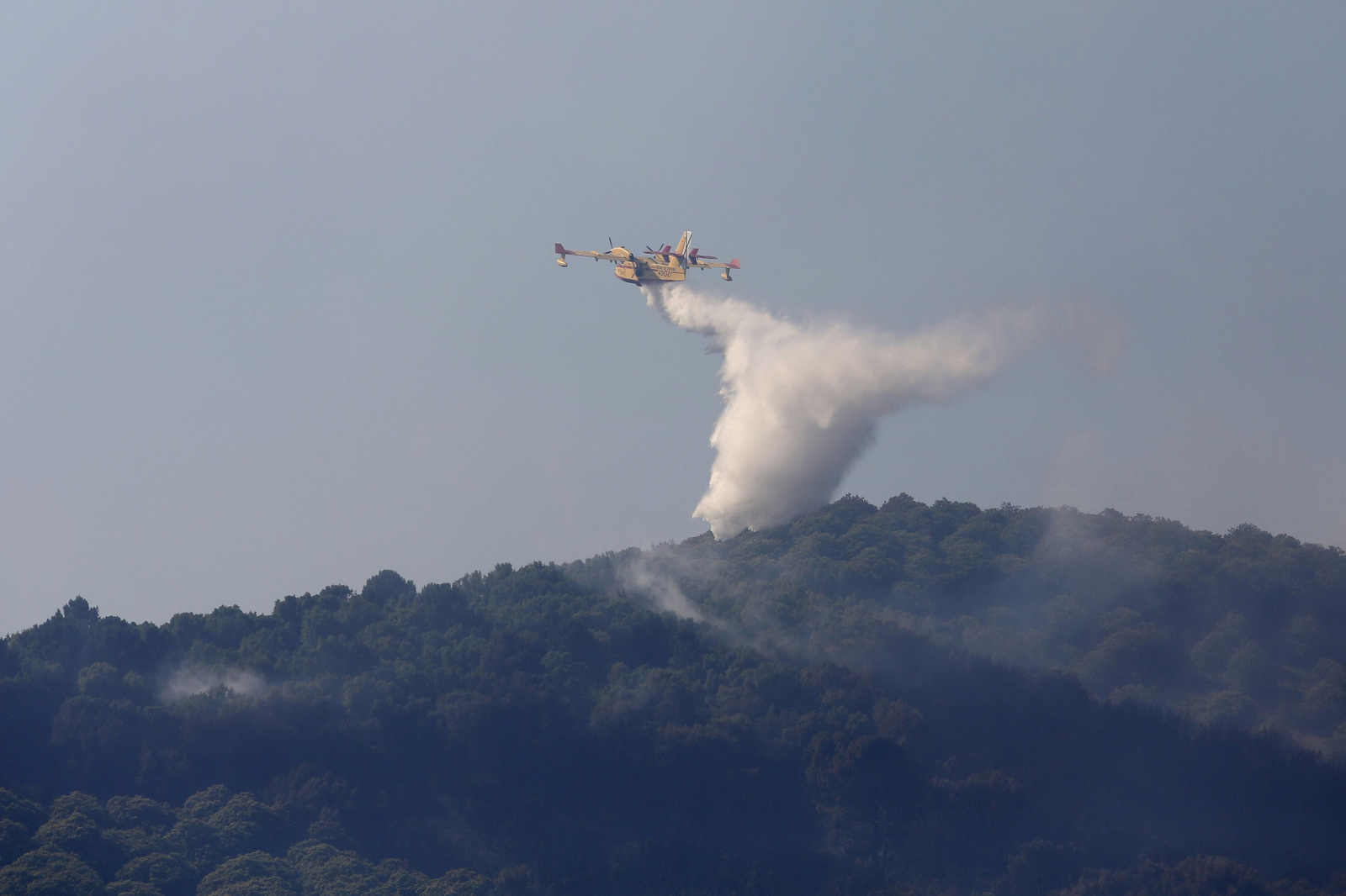 Las fotos del tercer día del incendio en Sierra Bermeja