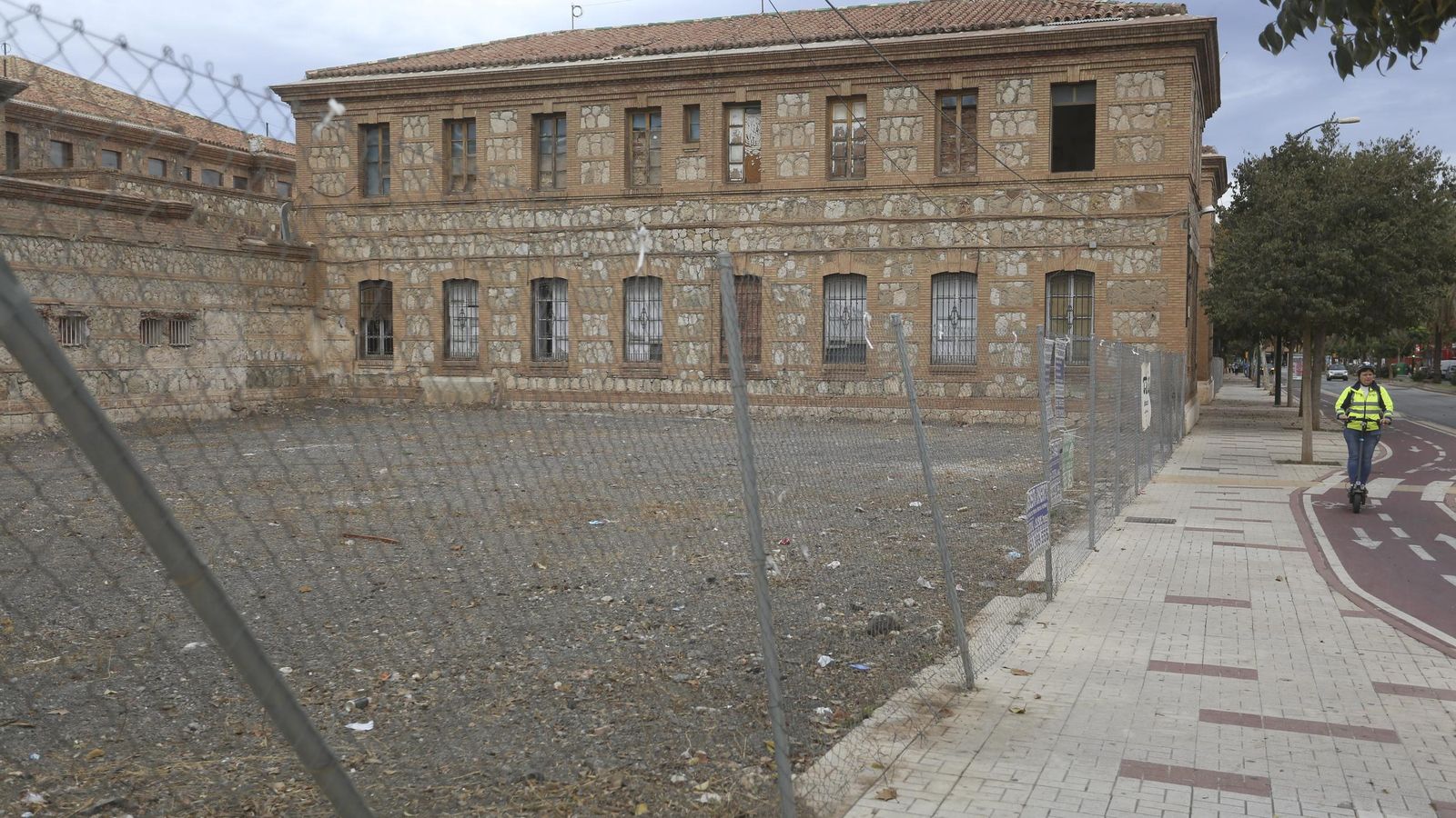 Parte del edificio de la antigua prisión provincial de Málaga.