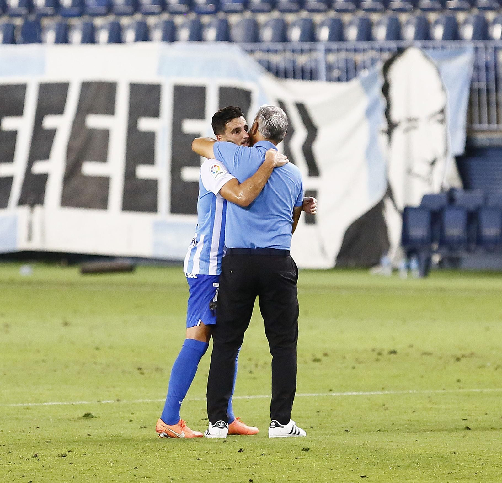 Las fotos de la liberación del Málaga CF tras ganar al Alcorcón