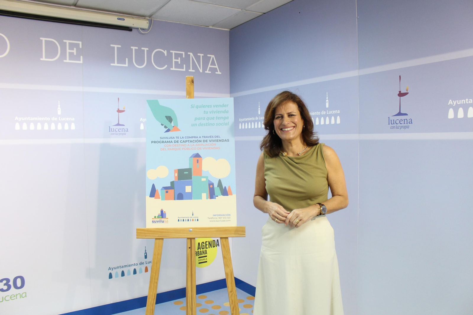 Miriam Ortiz durante la presentación del programa
