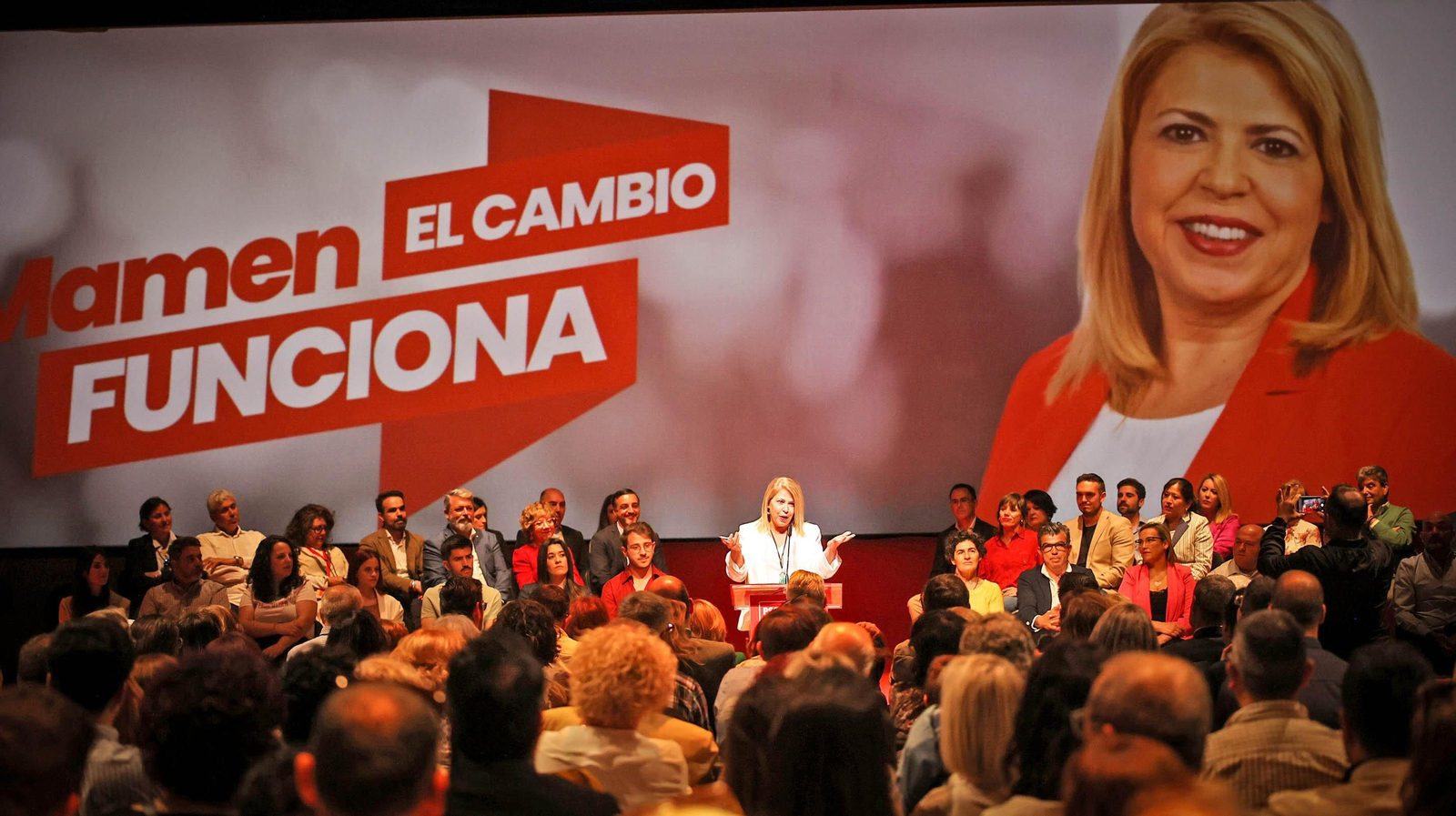 La ministra Nadia Calviño, en la presentación de la candidatura del PSOE de Jerez