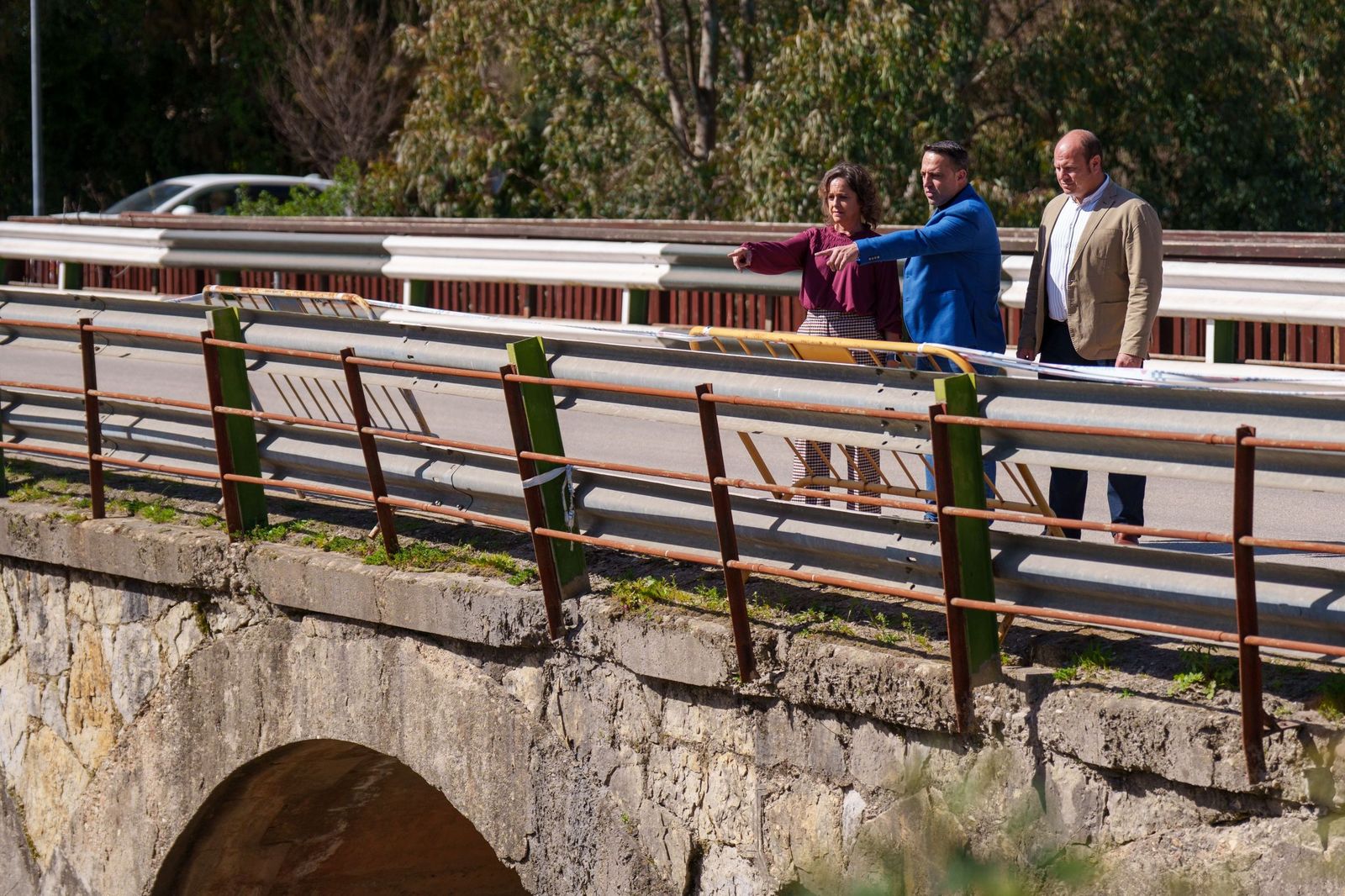 Catalina García en su visita a la Sierra.