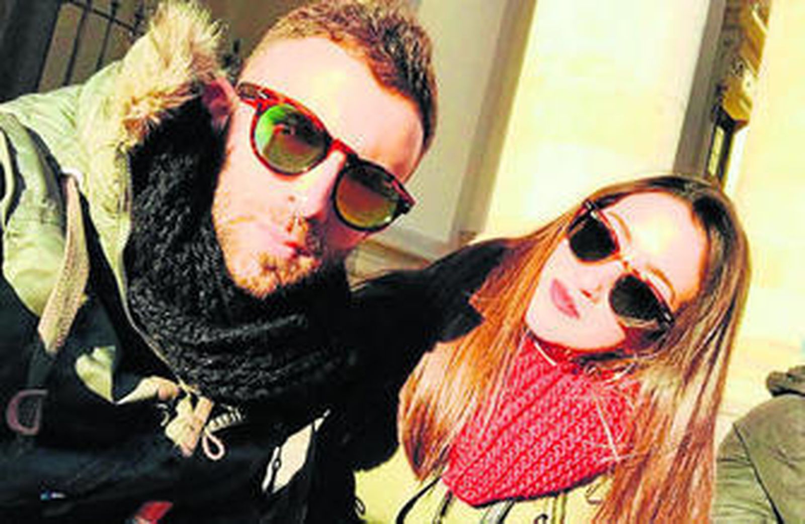 Alberto Quiñones y Carmen Rodríguez, en una imagen durante su estancia como estudiantes Erasmus en Bruselas.