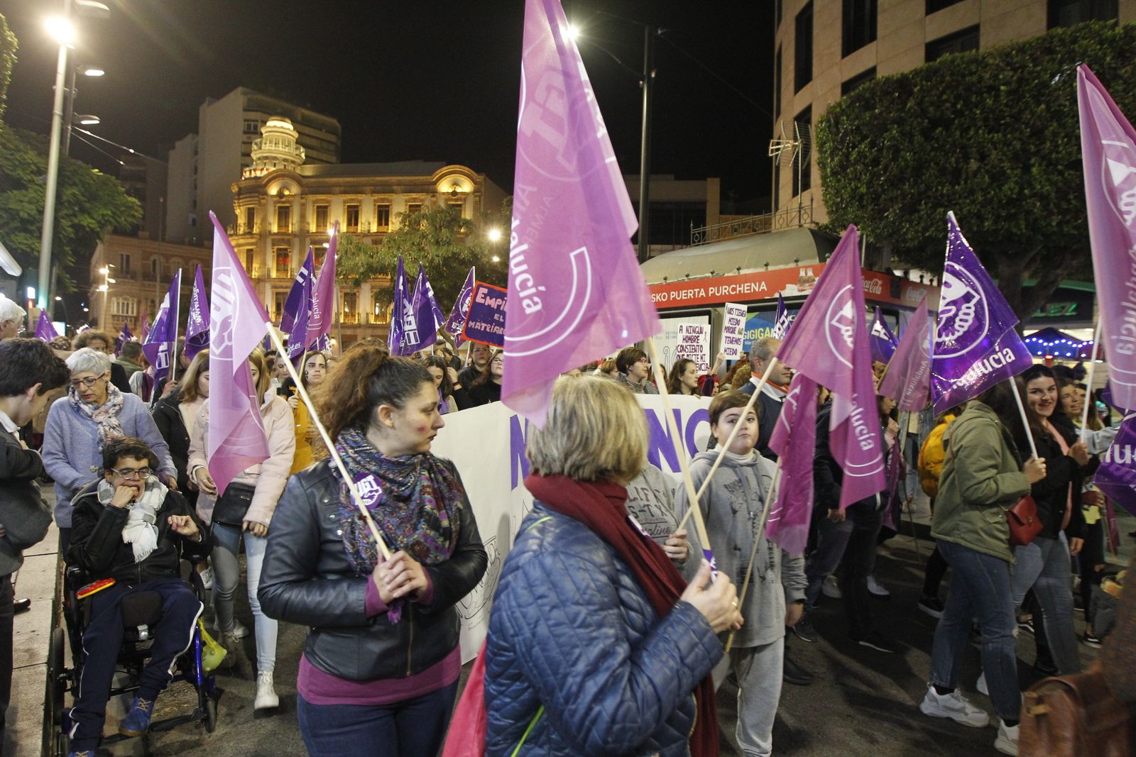 Manifestación Día Mundial contra la Violencia de Género. Almería