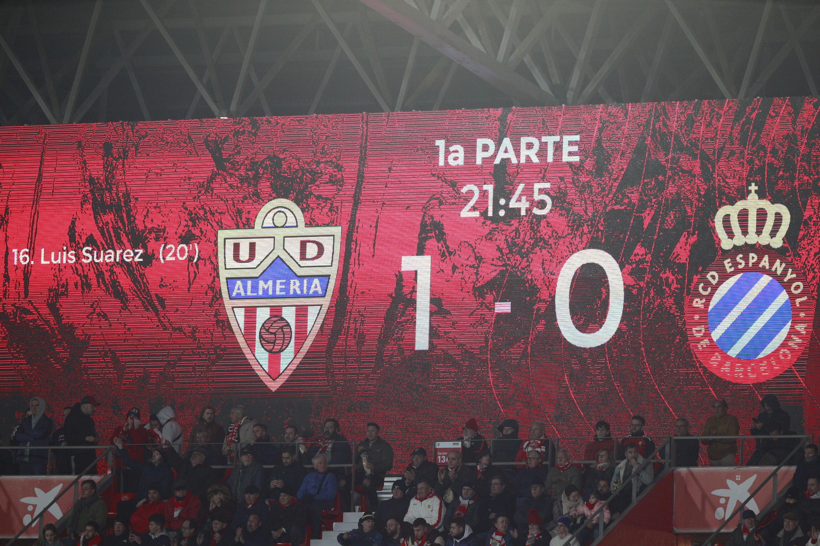 Imágenes del partido U.D. Almería-R.C.D. Espanyol