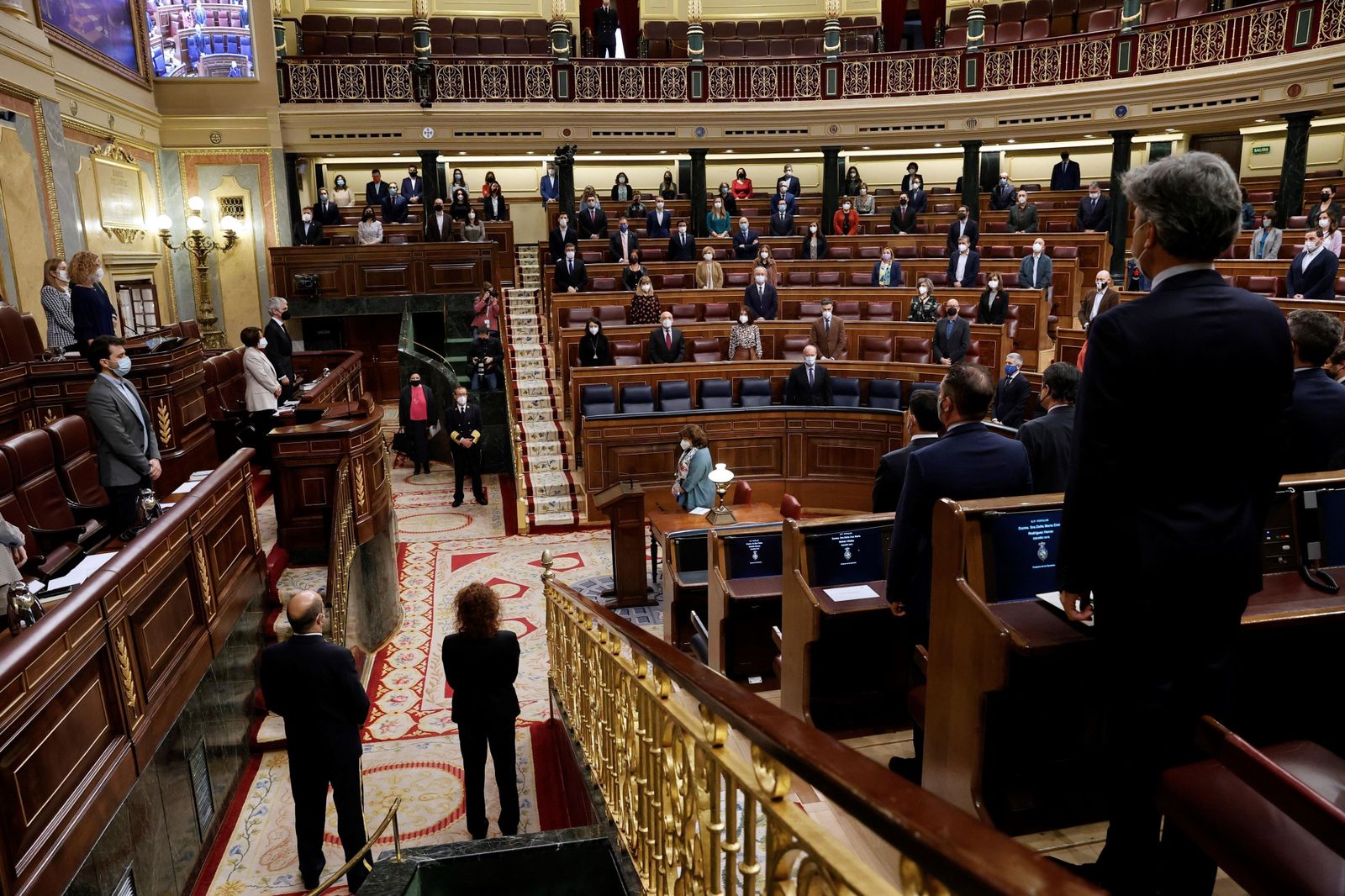 Minuto de silencio en el Pleno del Congreso