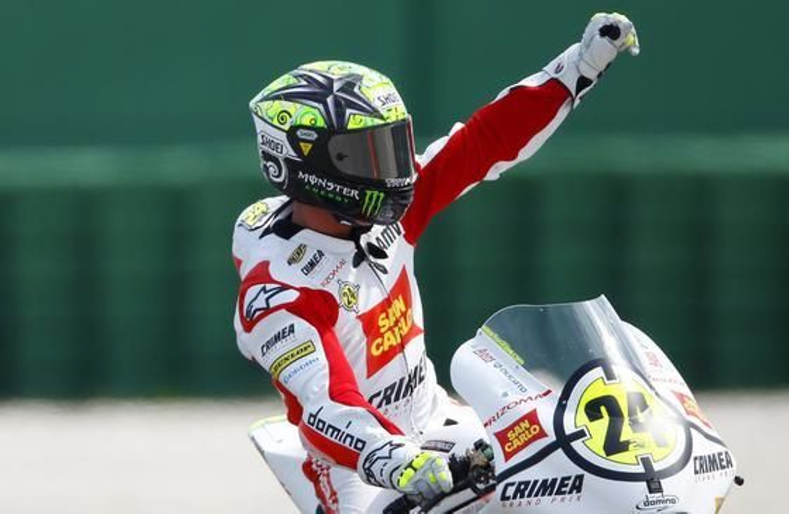 Toni Elías, vencedor en Moto2 en el Gran Premio de San Marino.

Foto: Reuters