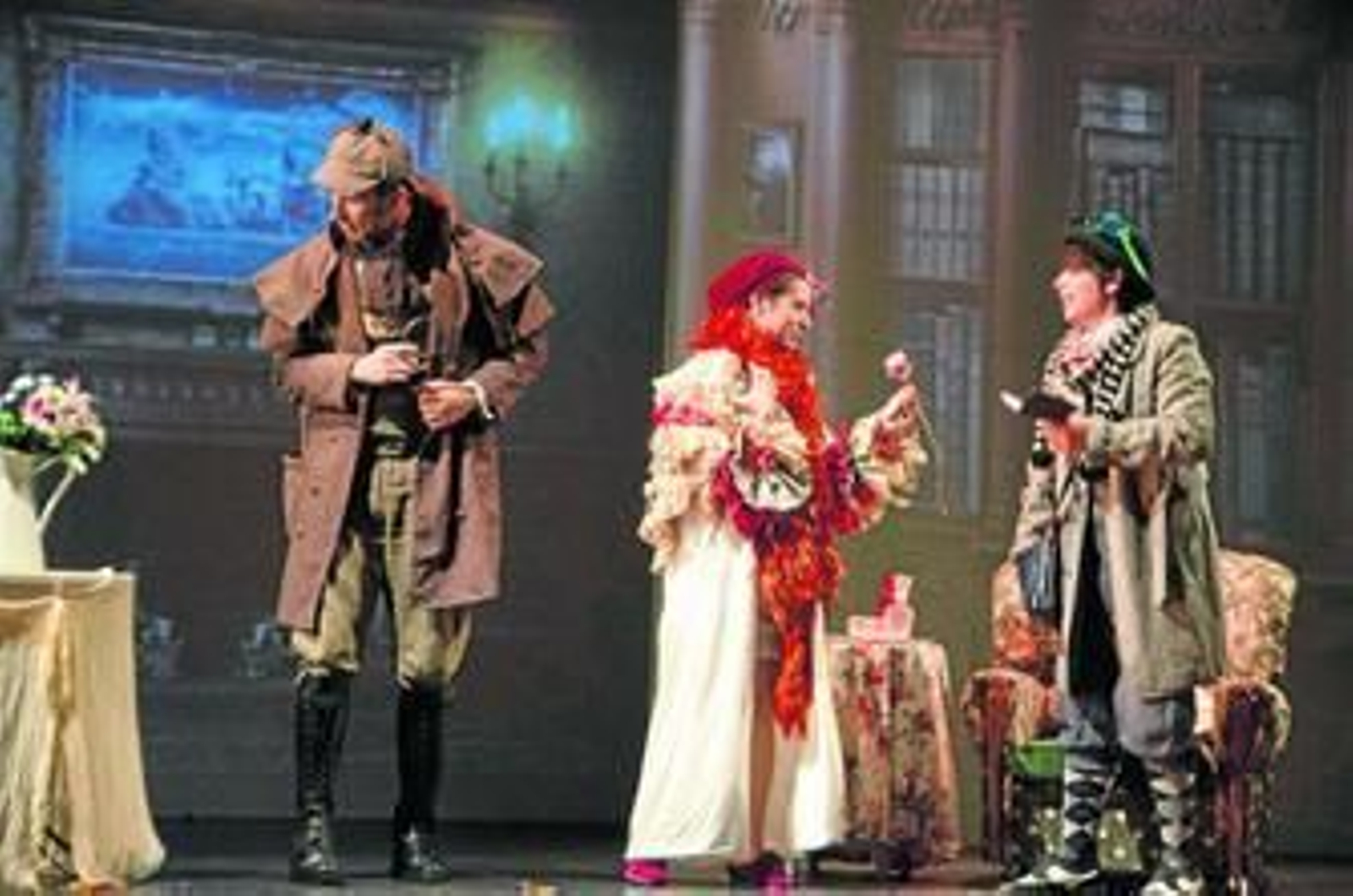 Los protagonistas durante la función realizada ayer en el Apolo.