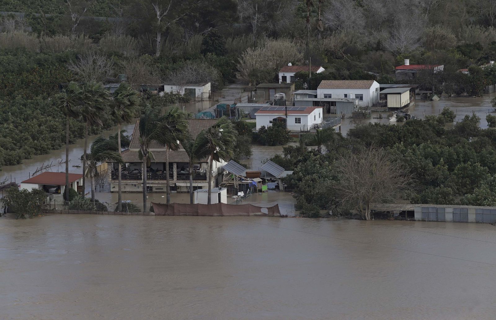 San Martín del Tesorillo después de la borrasca Marta, en imágenes