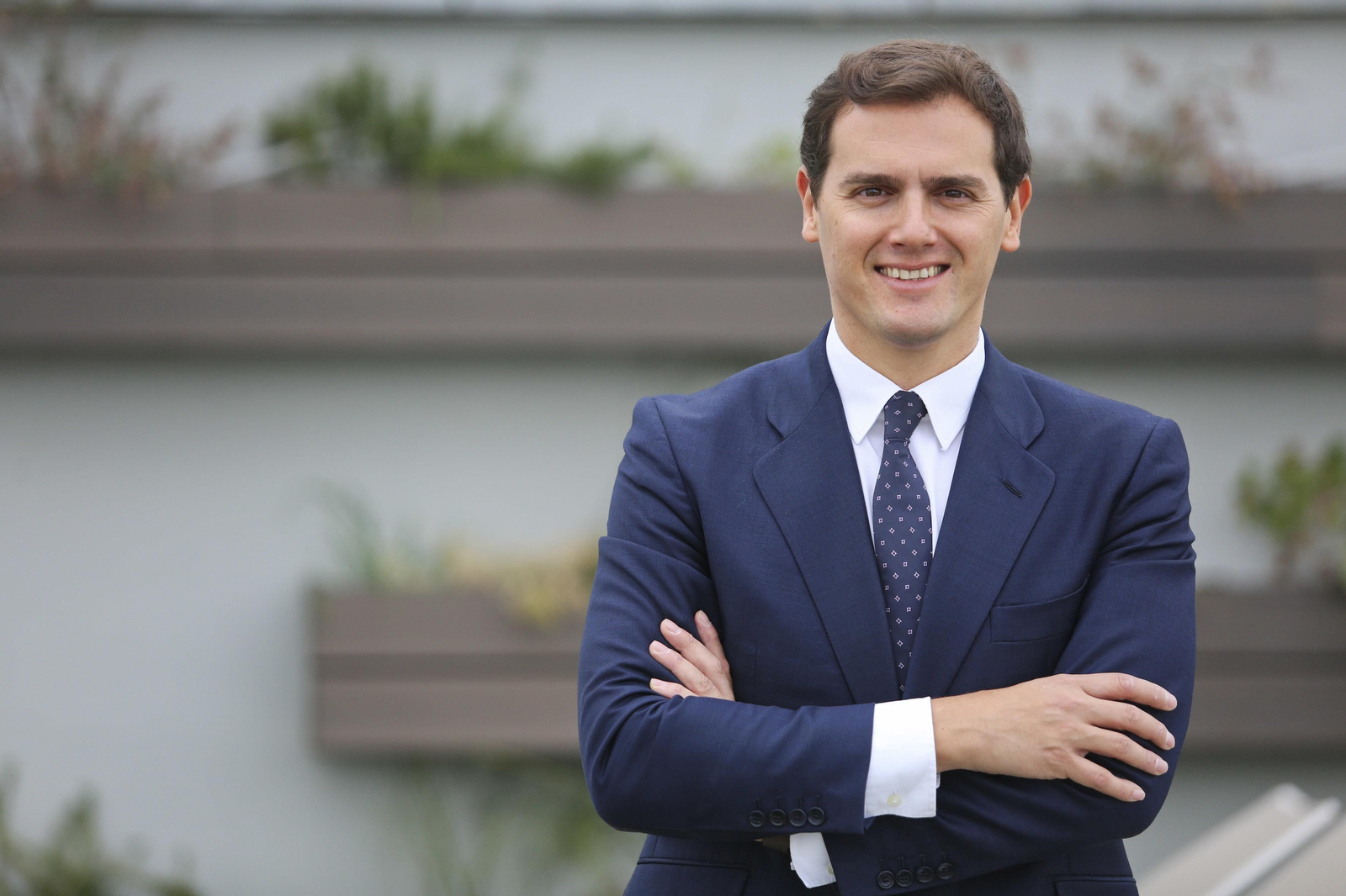 Albert Rivera esta mañana en Málaga capital Albert Rivera esta mañana en Málaga capital