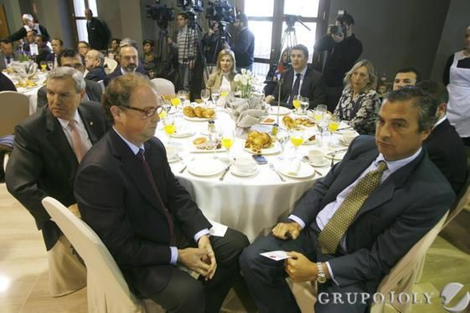 Jaime Macpherson, Antonio de María, Francisco Fernández de Mesa, José Ramón Fernández de Mesa, Isabel Moro, Ignacio Romaní, María del Carmen Pedemonte, Bruno García, Francisco Pascual y Juan Fernández de Mesa.

Foto: Joaquin Pino