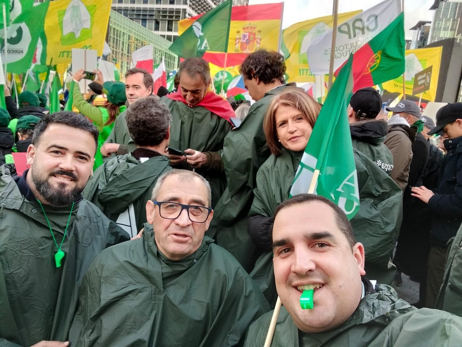 Los agricultores protestan en Bruselas