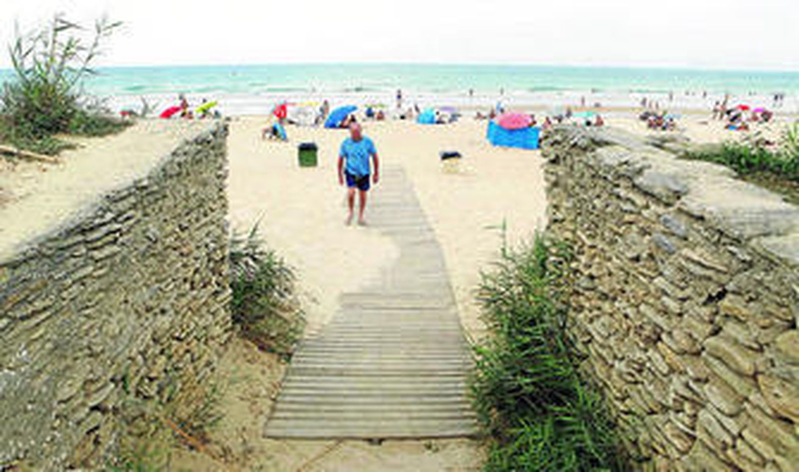 La playa del Palmar, en Vejer, en una fotografía tomada el pasado verano.
