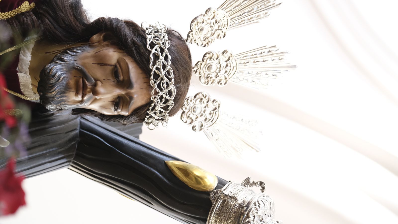 La procesión del Encuentro por las calles de Almería, en imágenes