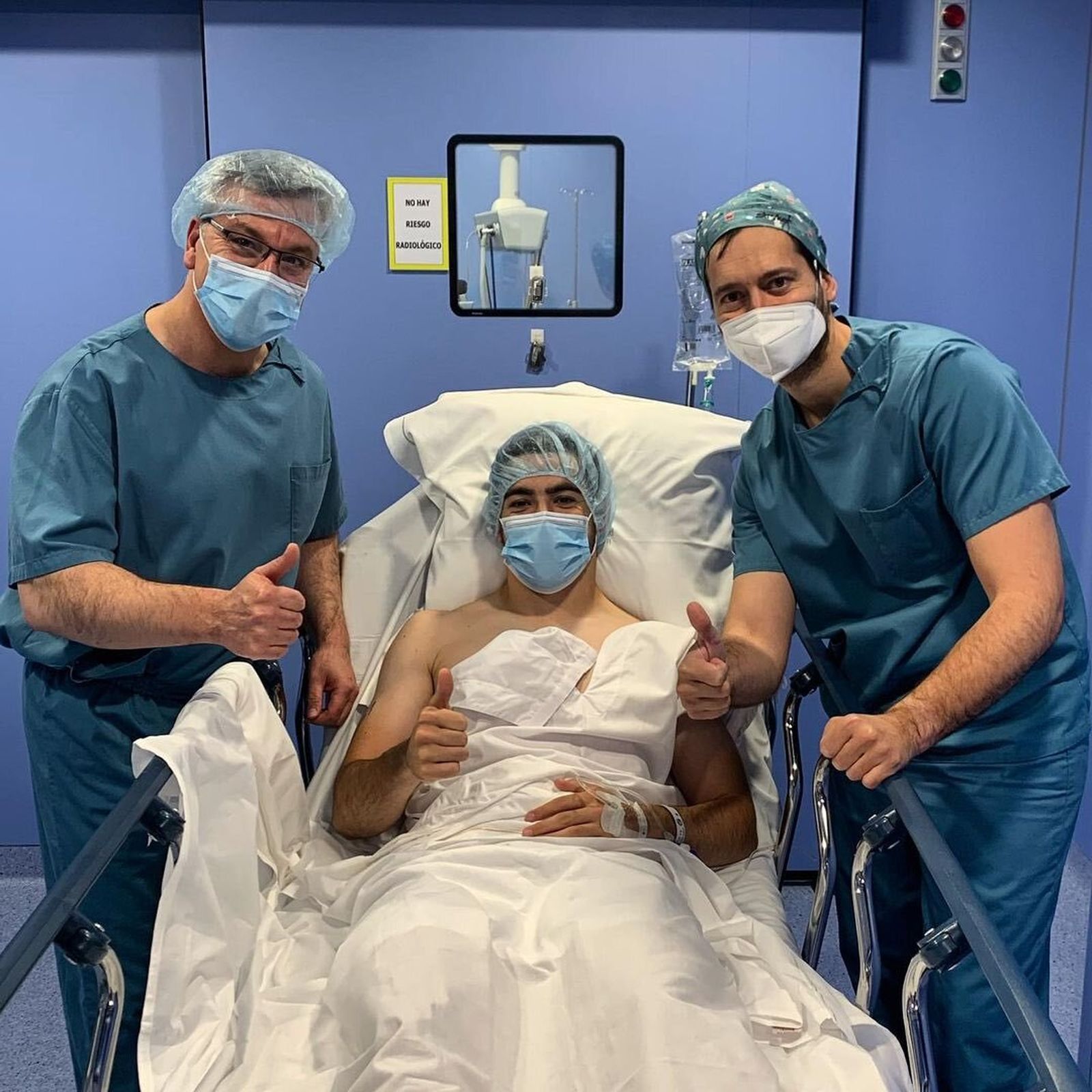 Ramón Enríquez, en quirófano.