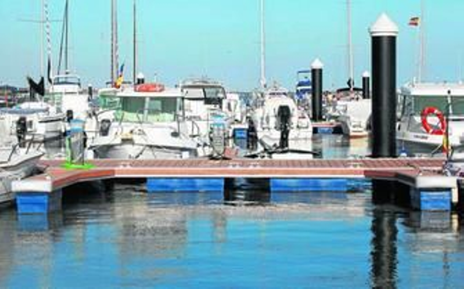 La marina del club Río Piedras, que se inaugurará oficialmente el viernes de la semana que viene.