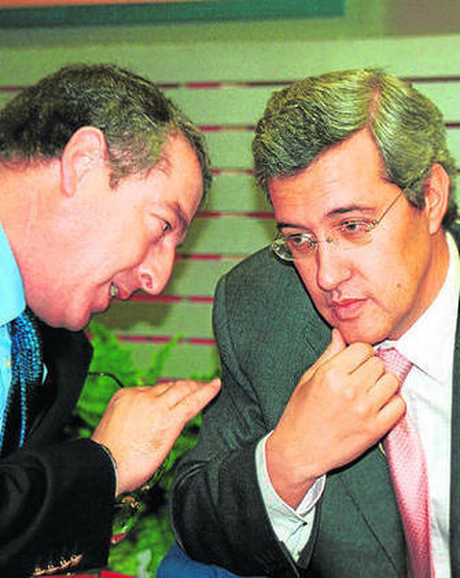 José Antonio Sánchez y Sáenz de Buruaga, en 2002, cuando dirigían RTVE y A-3.