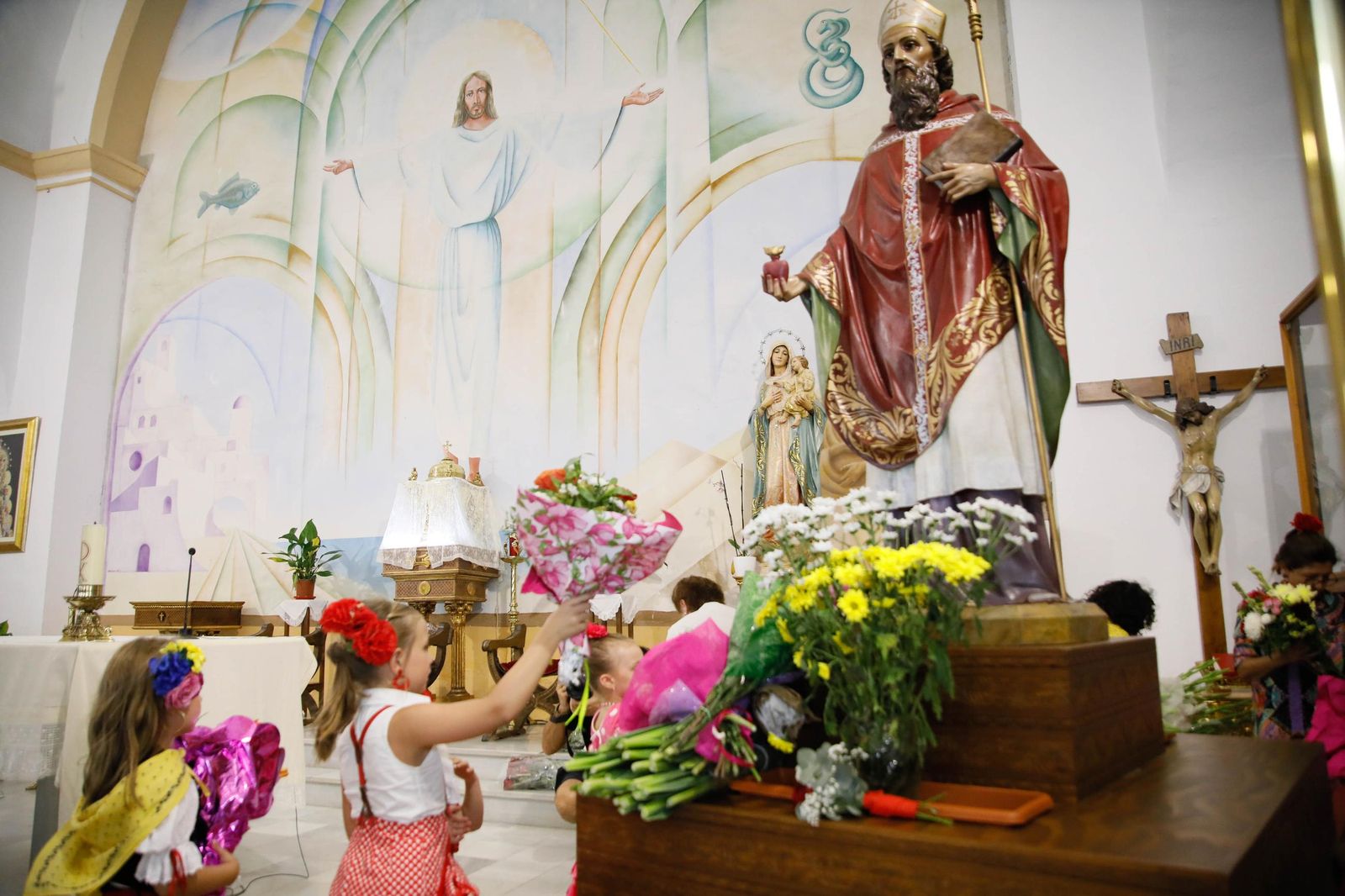 La Subida del Agua de las fiestas de Mojácar, en imágenes