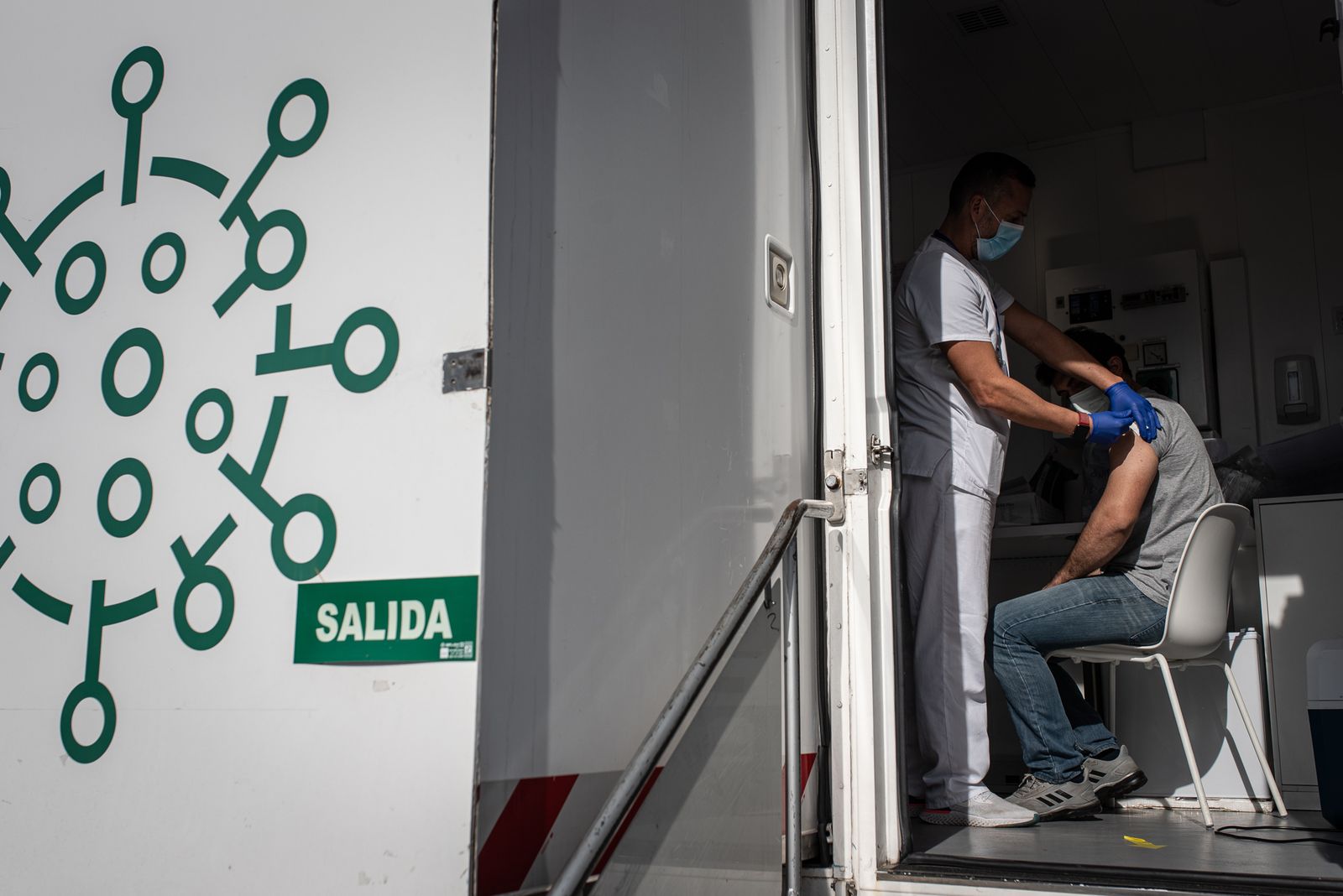 Punto de vacunación en la Universidad de Huelva