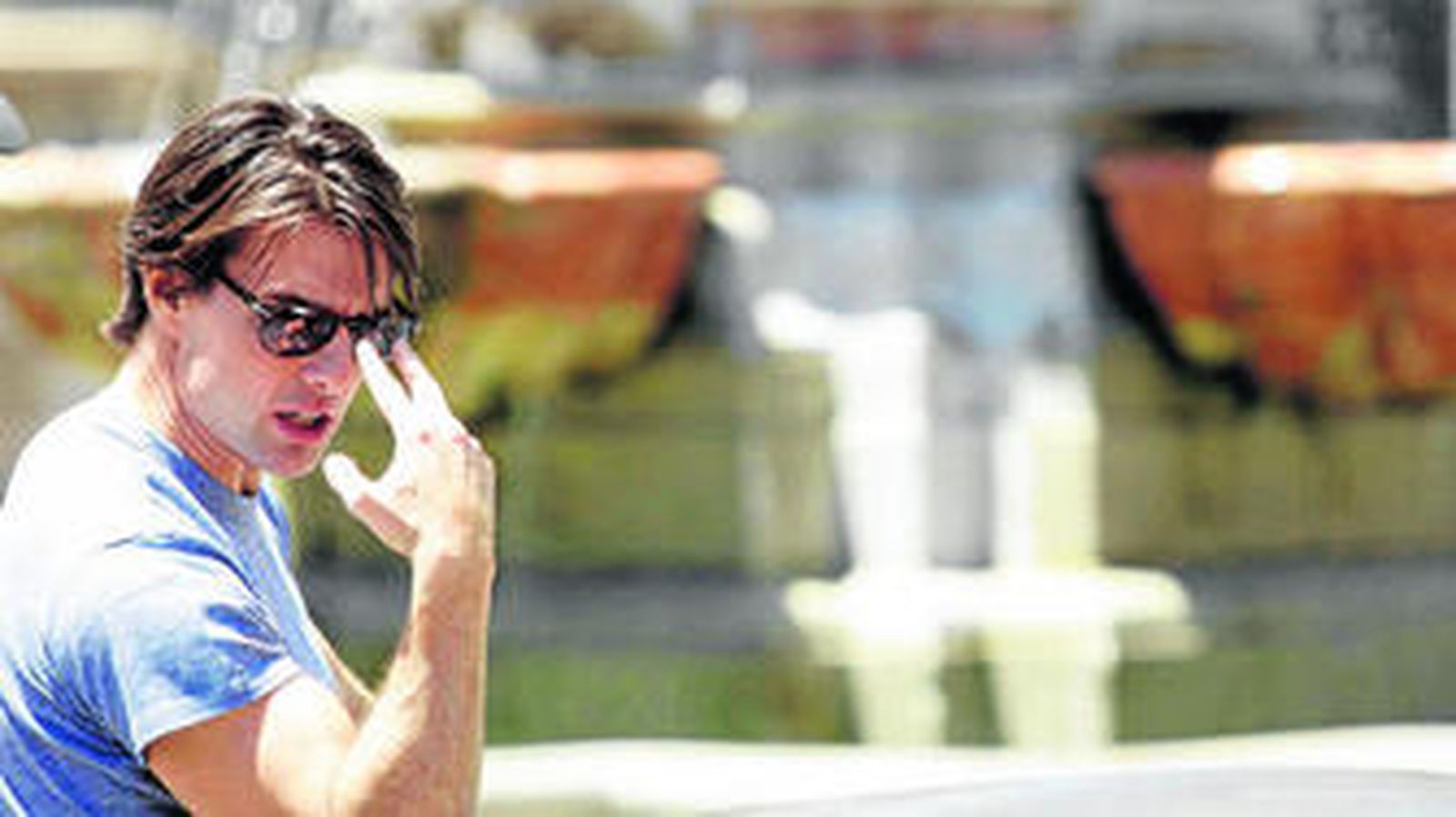 Tom Cruise, ayer en Sevilla.