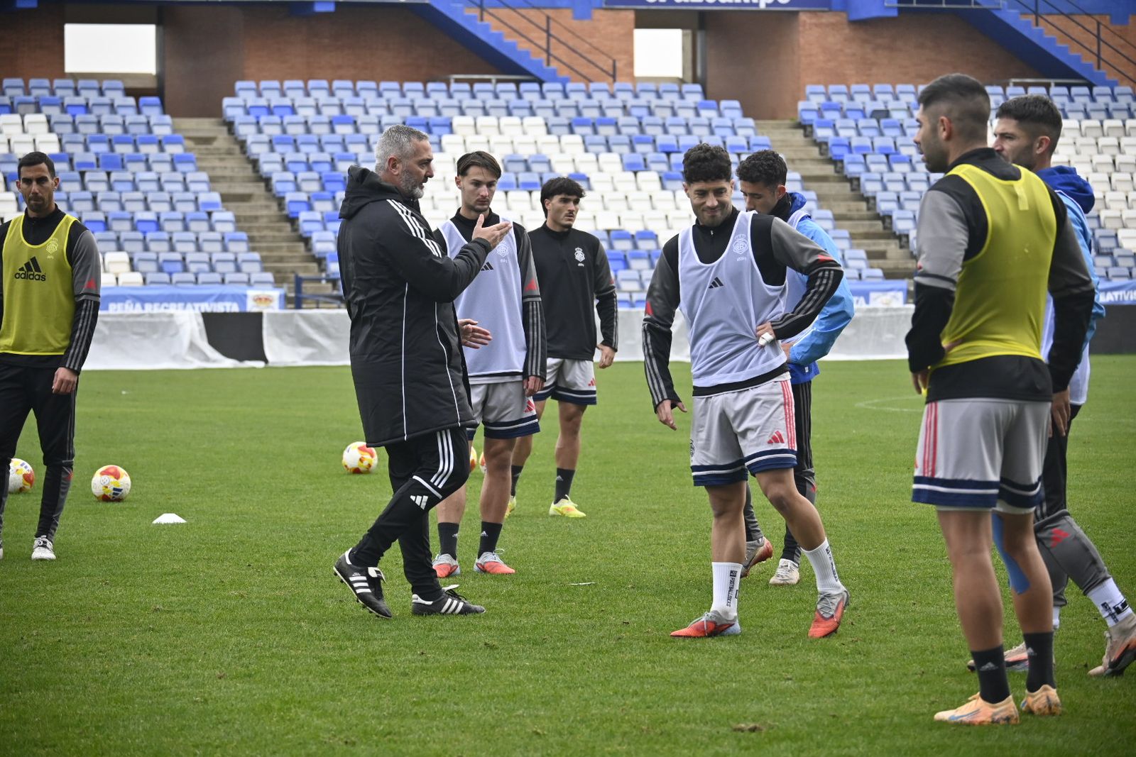 Las fotografías del entrenamiento del Recre en el Nuevo Colombino