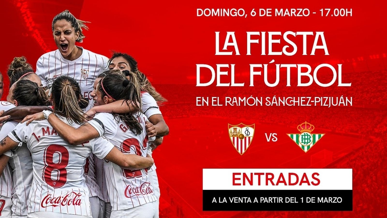 Carátula publicada por el Sevilla para el partido ante el Betis.