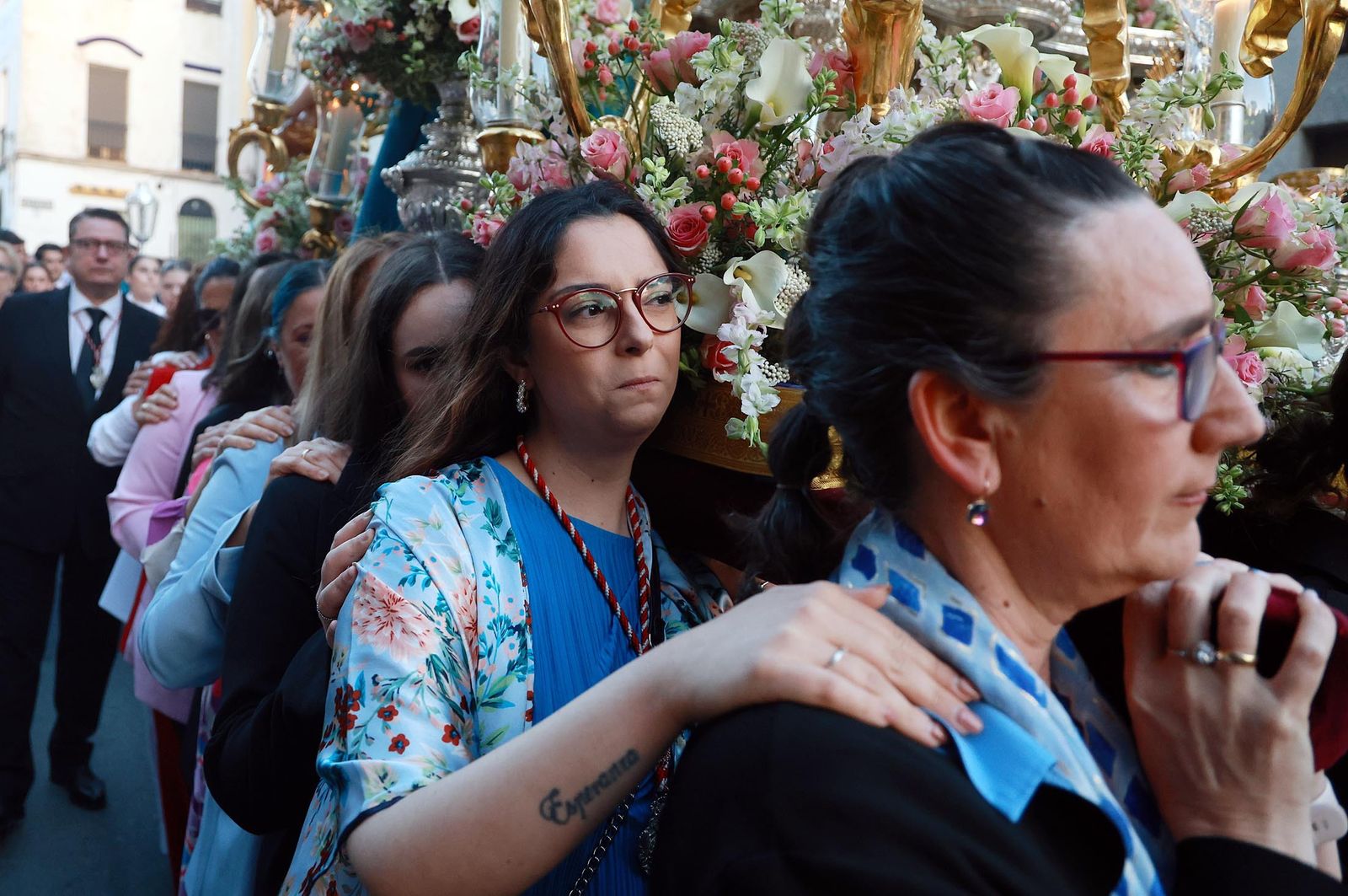 Imágenes del Rosario con la Virgen de los Ángeles