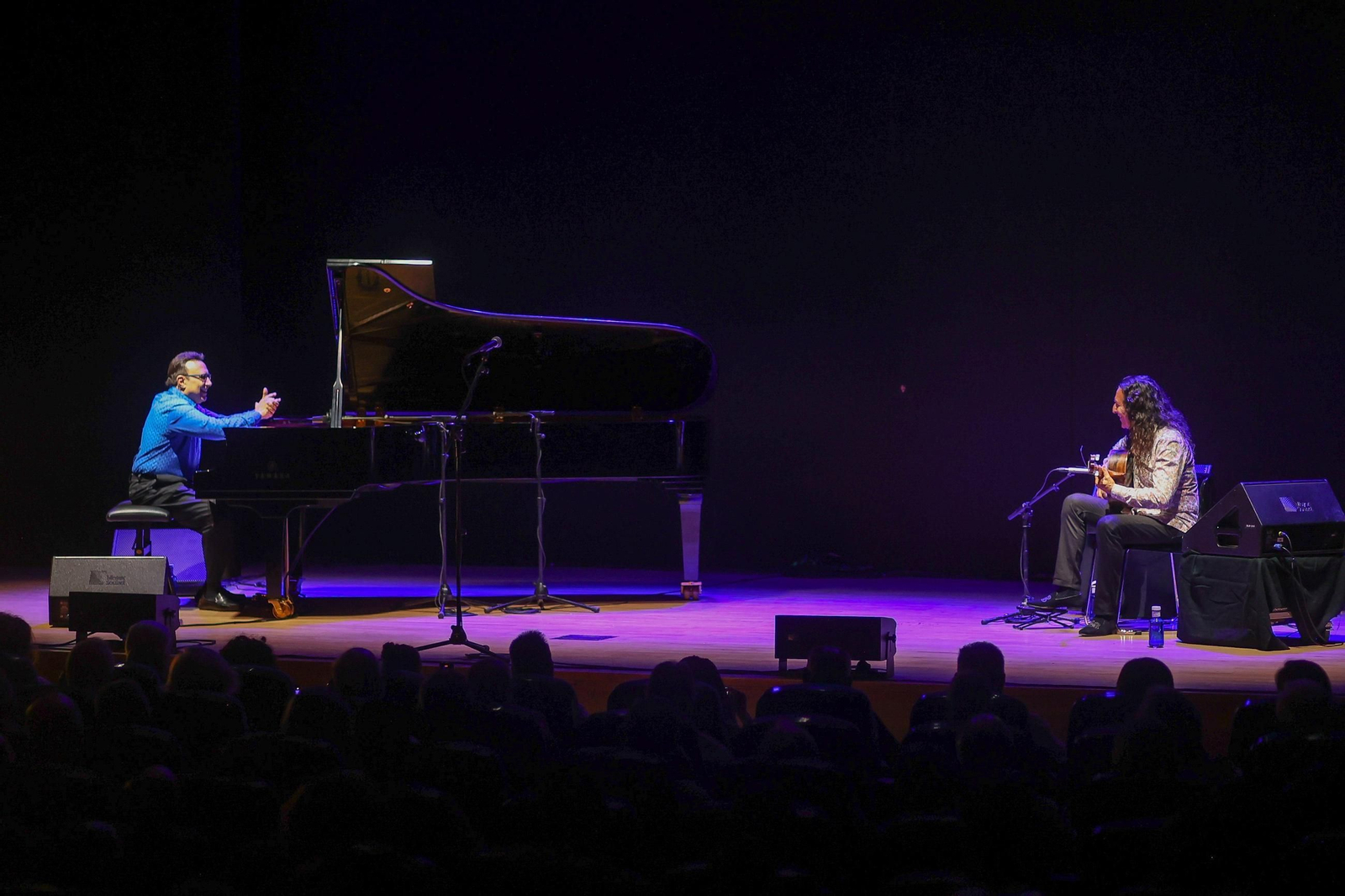 Michael Camilo y Tomatito tocando en el Palacio de Congresos de Granada