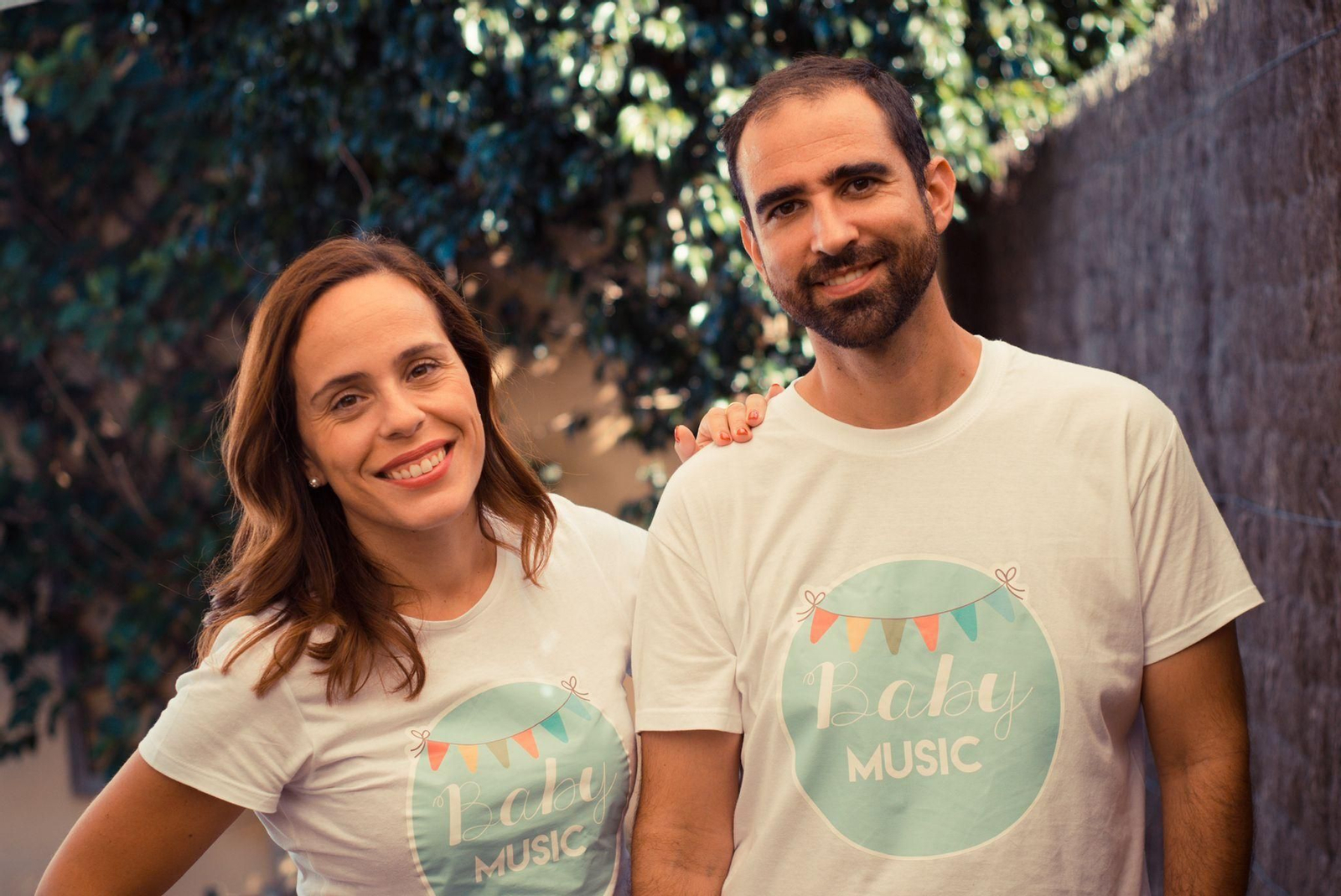 Elvira Perejón y Juanfer Sempere, fundadores de ‘Baby Music Jerez’.
