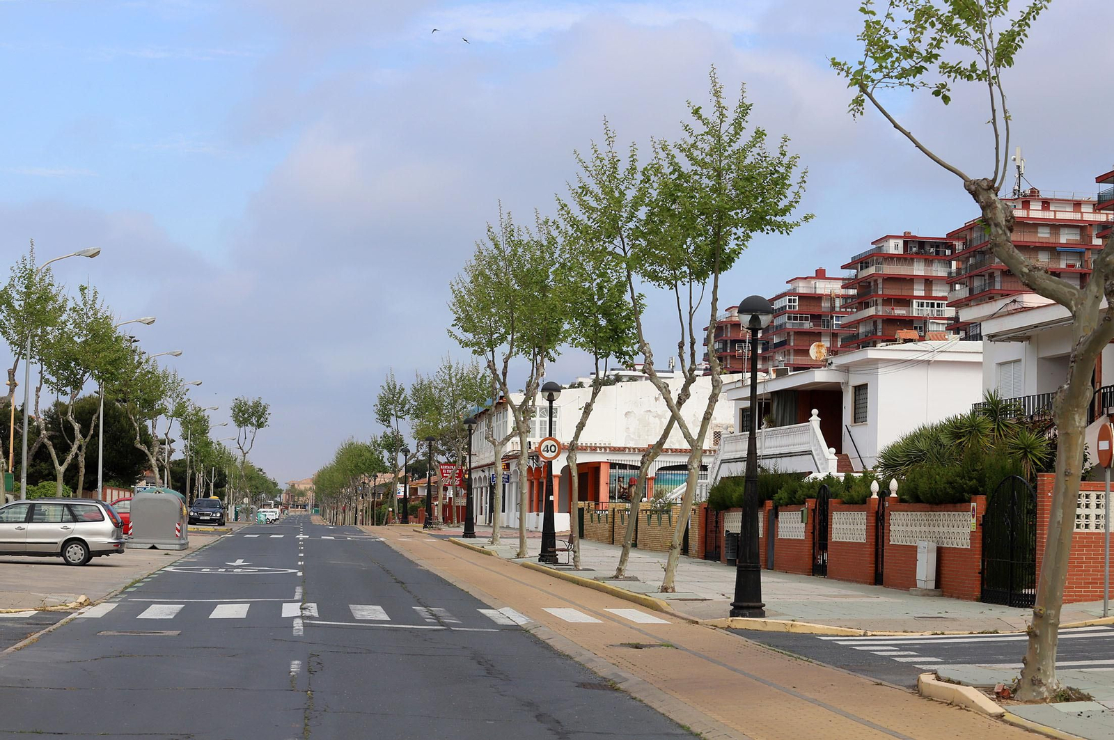 Avenida del Oceano de Punta Umbría.