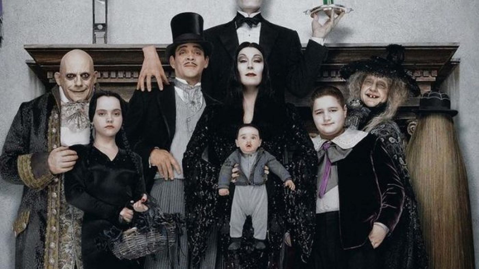 La familia Addams al completo.