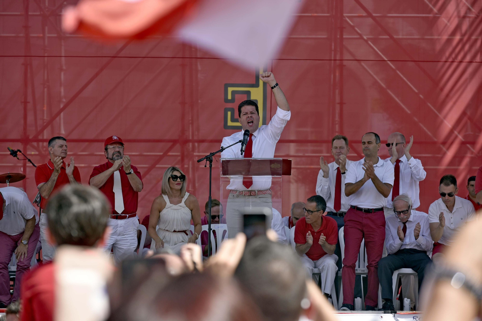 Picardo, en el discurso del National Day de 2019.