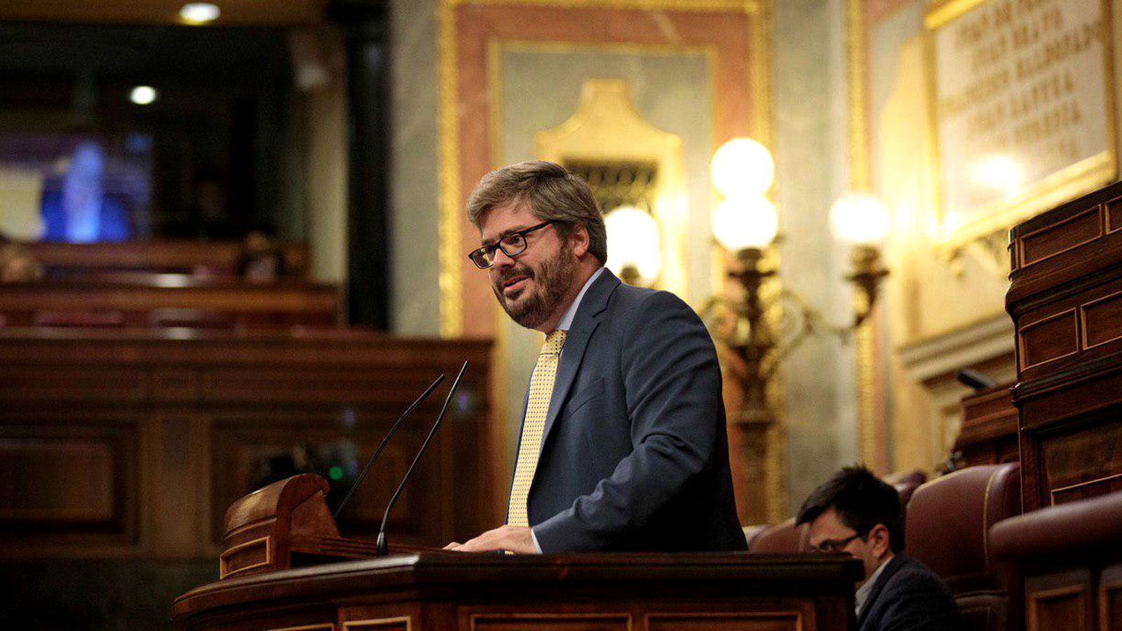 Fran Hervías, en una intevrención en el Congreso de los Diputados
