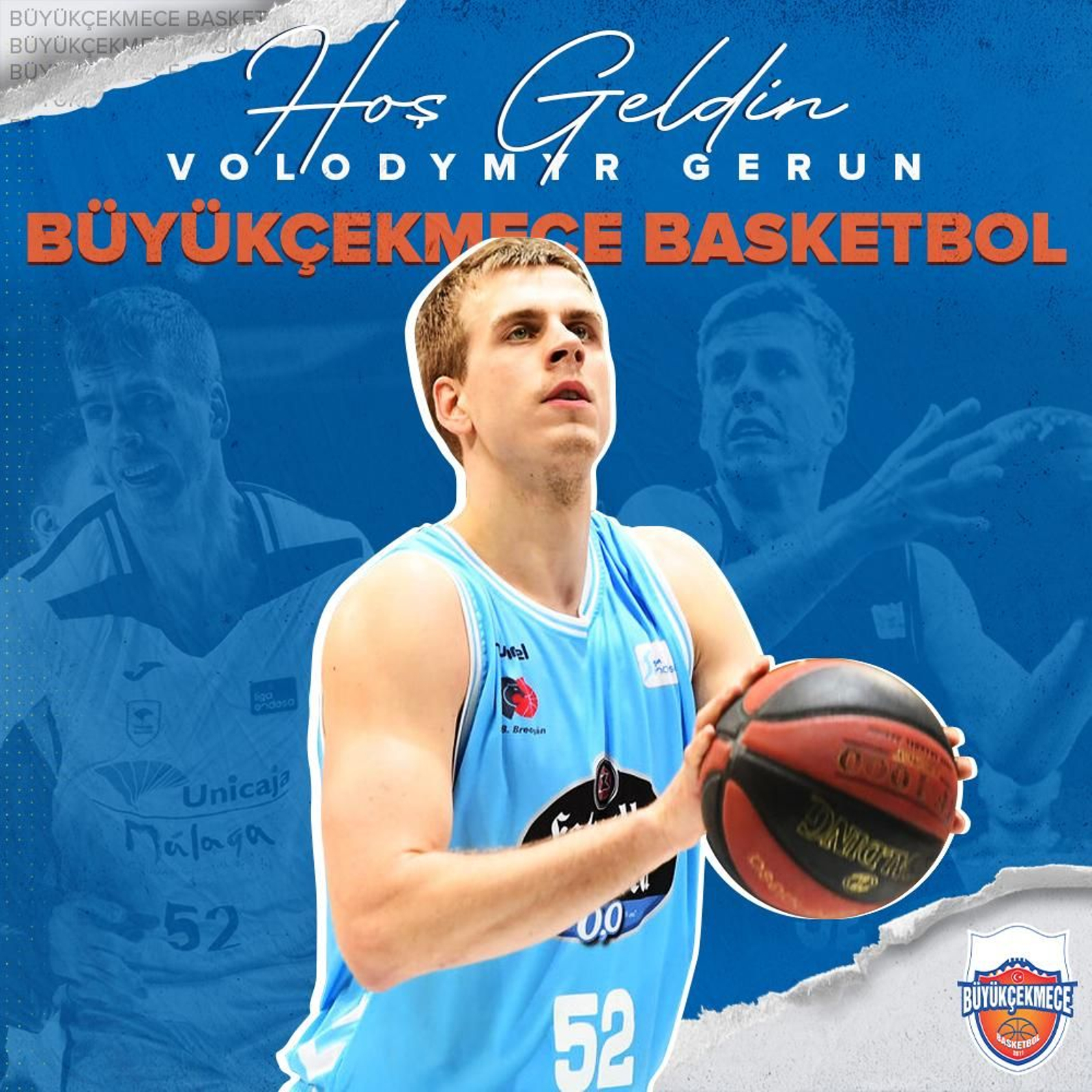 Volodymyr Gerun, nuevo jugador del Büyükçekmece Basketbol. Volodymyr Gerun, nuevo jugador del Büyükçekmece Basketbol.