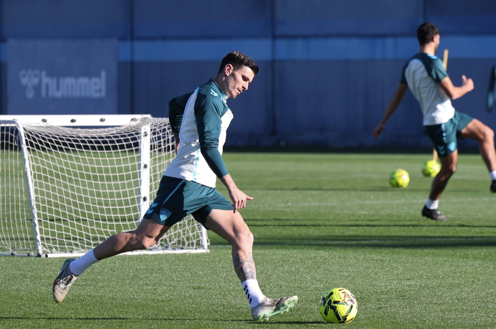 Entrenamiento Málaga CF: Carlos Puga y Haitam, bajas inesperadas