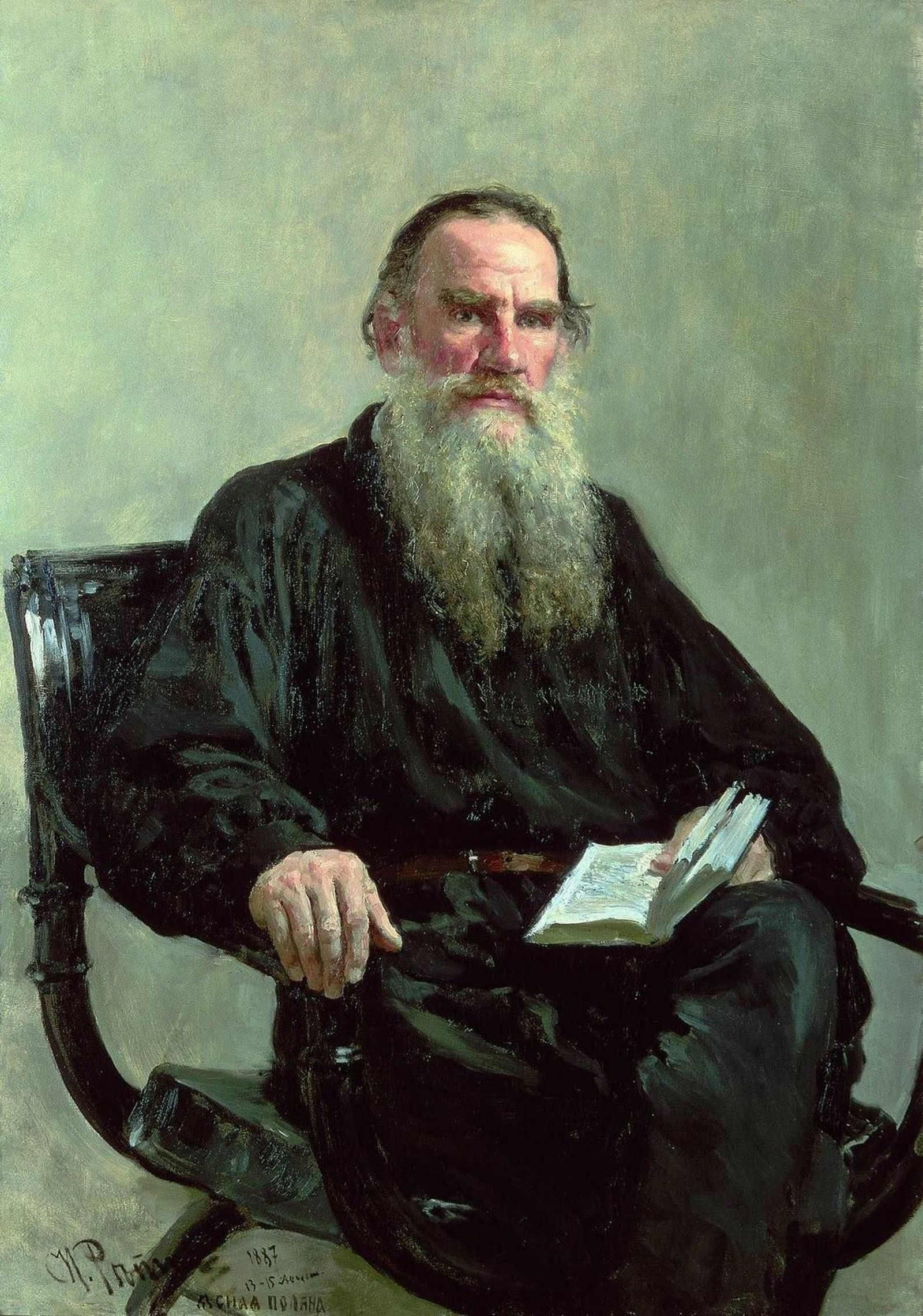 Retrato de León Tolstoi.