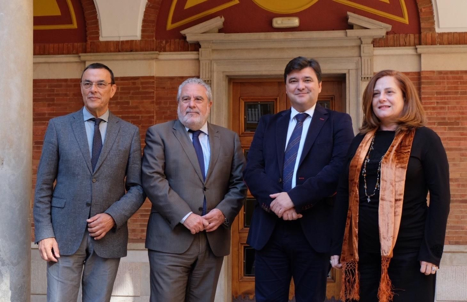 Desde la izquierda: Ignacio Caraballo, Joaquín Durán, Gabriel Cruz y Pilar Vergara.