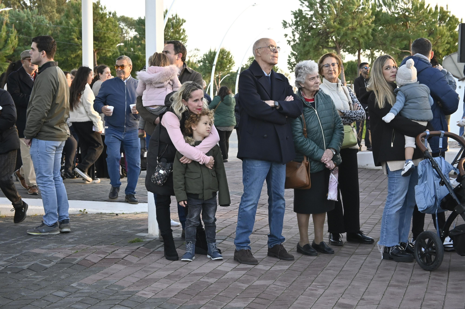 Alumbrado del Puerto de Huelva, en imágenes