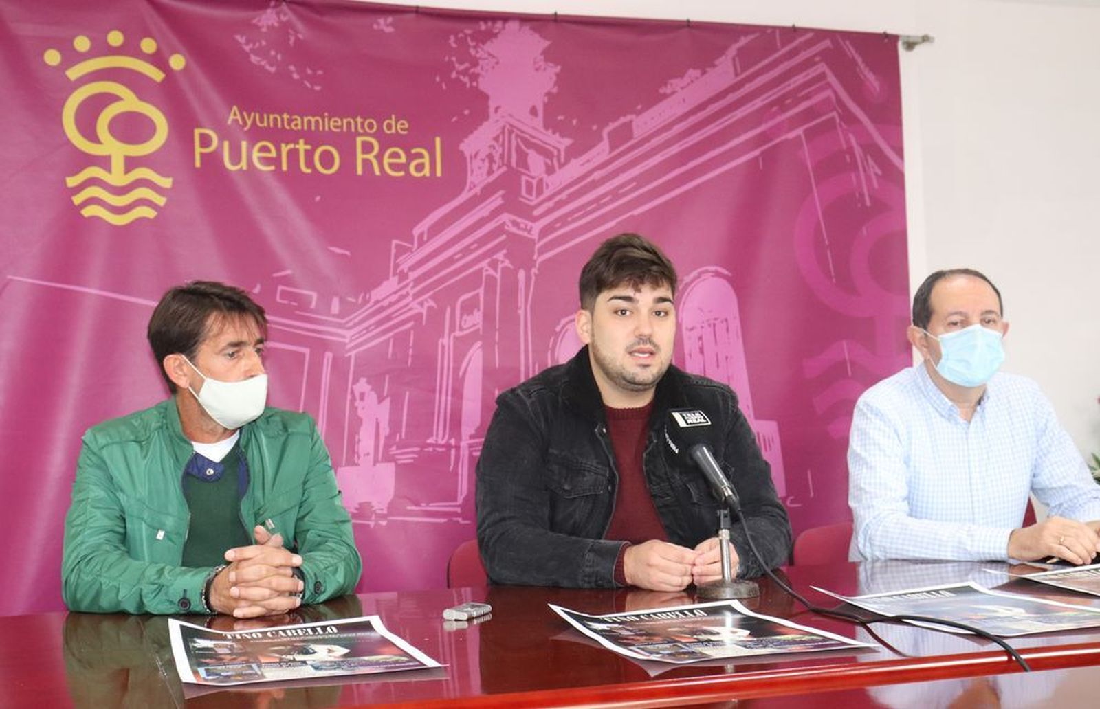 Tino Cabello, Alfredo Fernández y Ramón Muñuz durante la presentación del festival